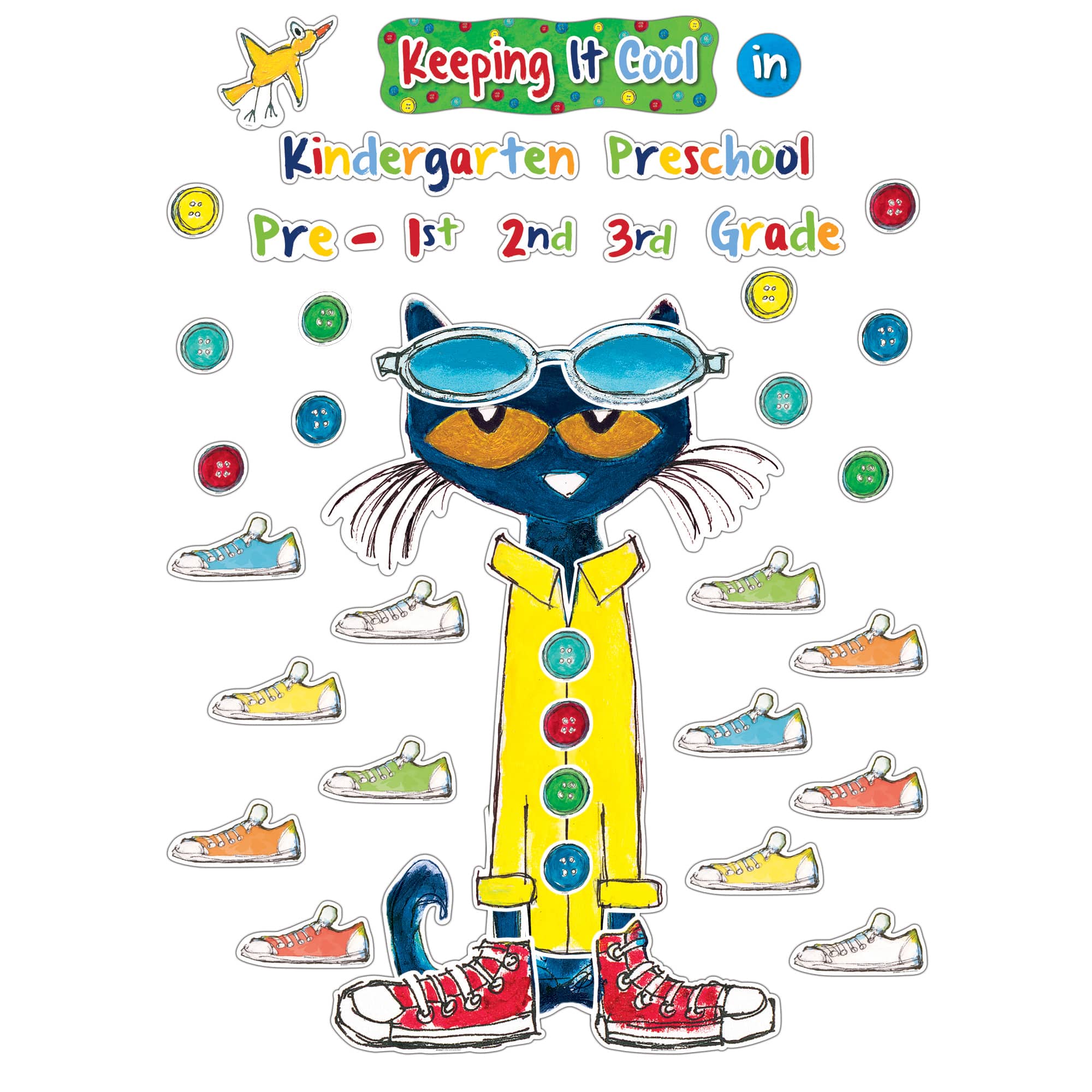 Pete the Cat® Keeping It Cool In Bulletin Board Set