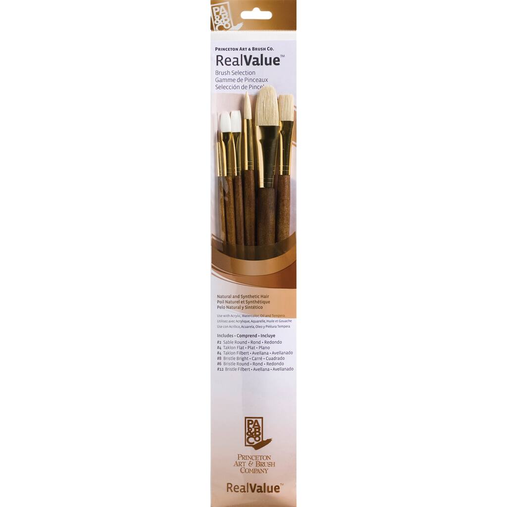 Princeton Realvalue Natural Synthetic Brush Set Princeton Realvalue Natural Synthetic Brush Set