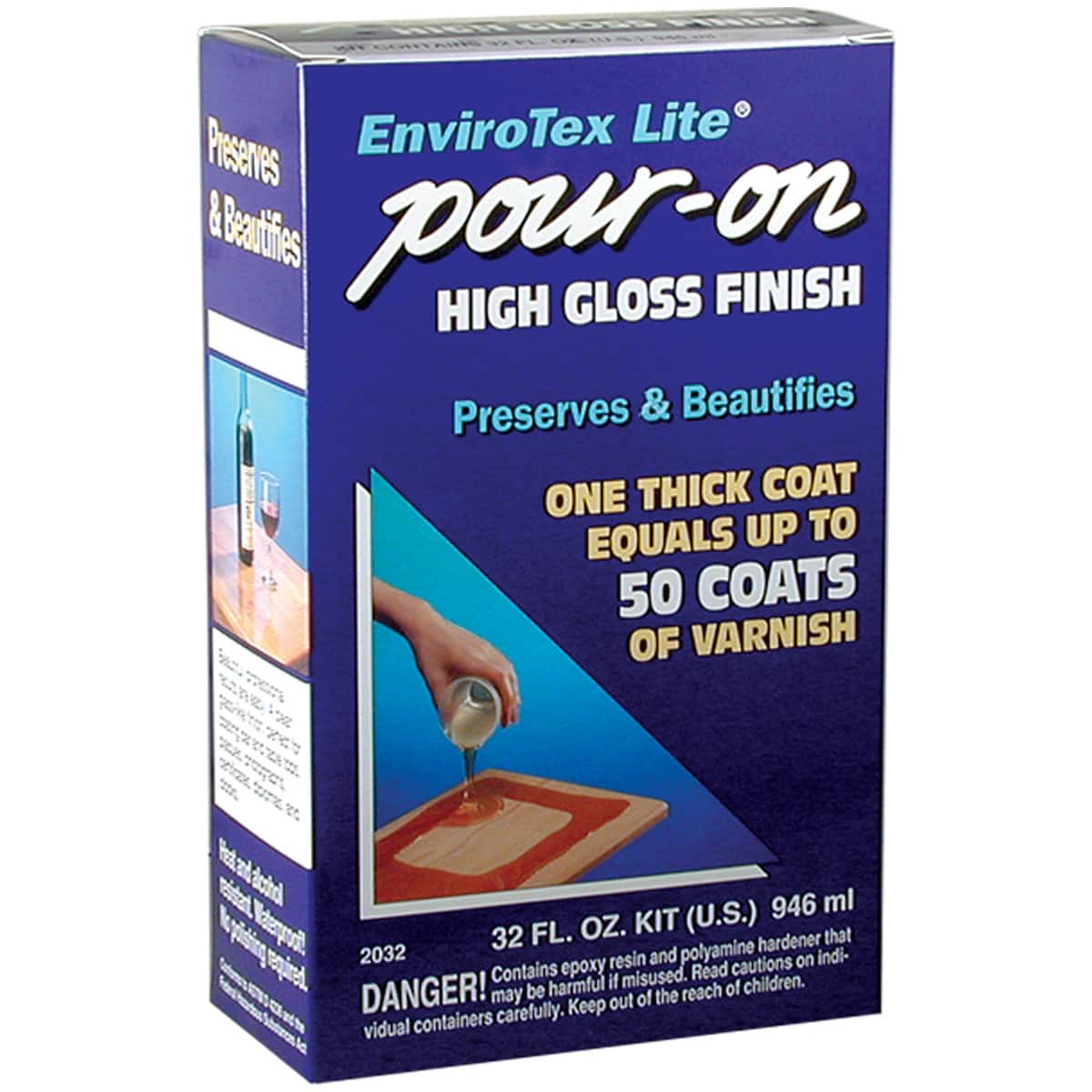 Use Envirotex Lite Pour-On (Resin) to refinish your table, bar top surface,  or for craft projects that will result in a beautiful glass like finish., By Neil's Ace Home Center