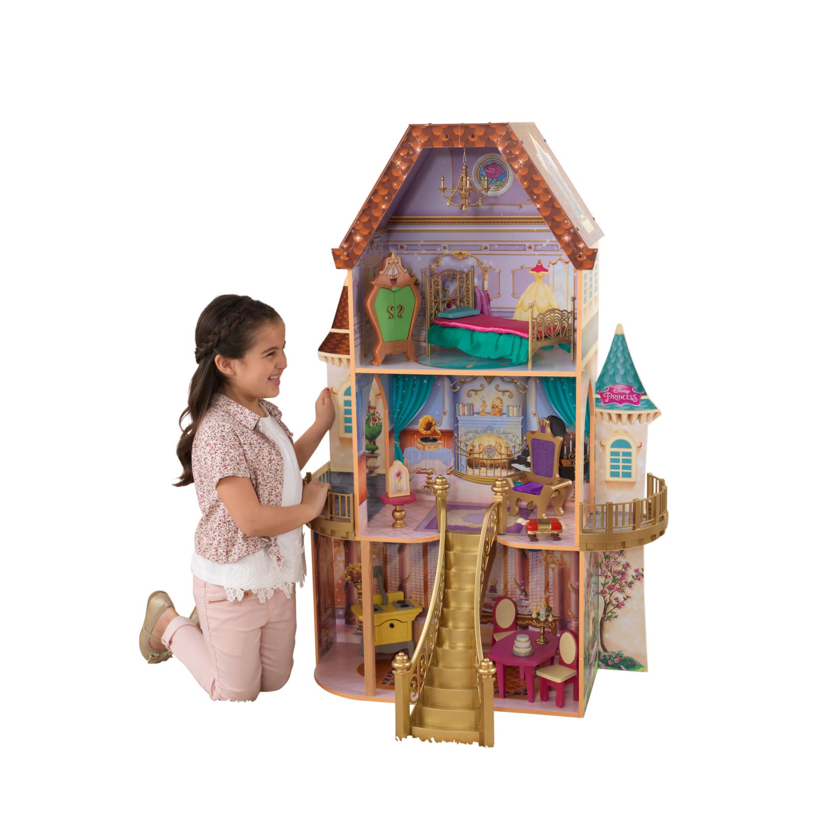 KidKraft Disney&#xAE; Princess Belle Enchanted Dollhouse