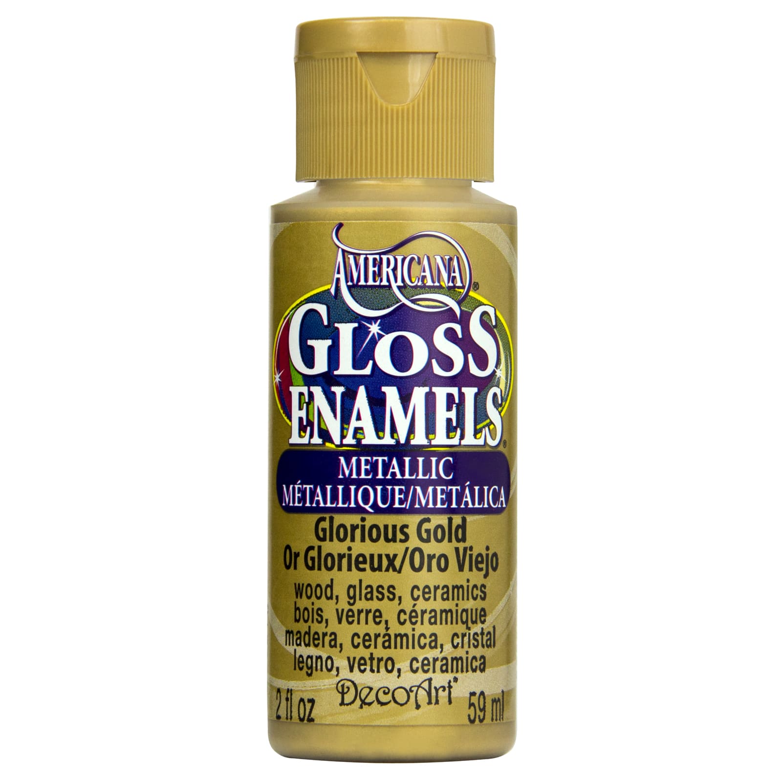 12 Pack: DecoArt® Americana® Gloss Enamels® Metallic Paint, 2 oz.