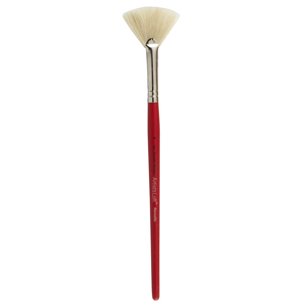 12 Pack: Marseille Natural Bristle Short Handle Fan Brush by Artist's Loft™
