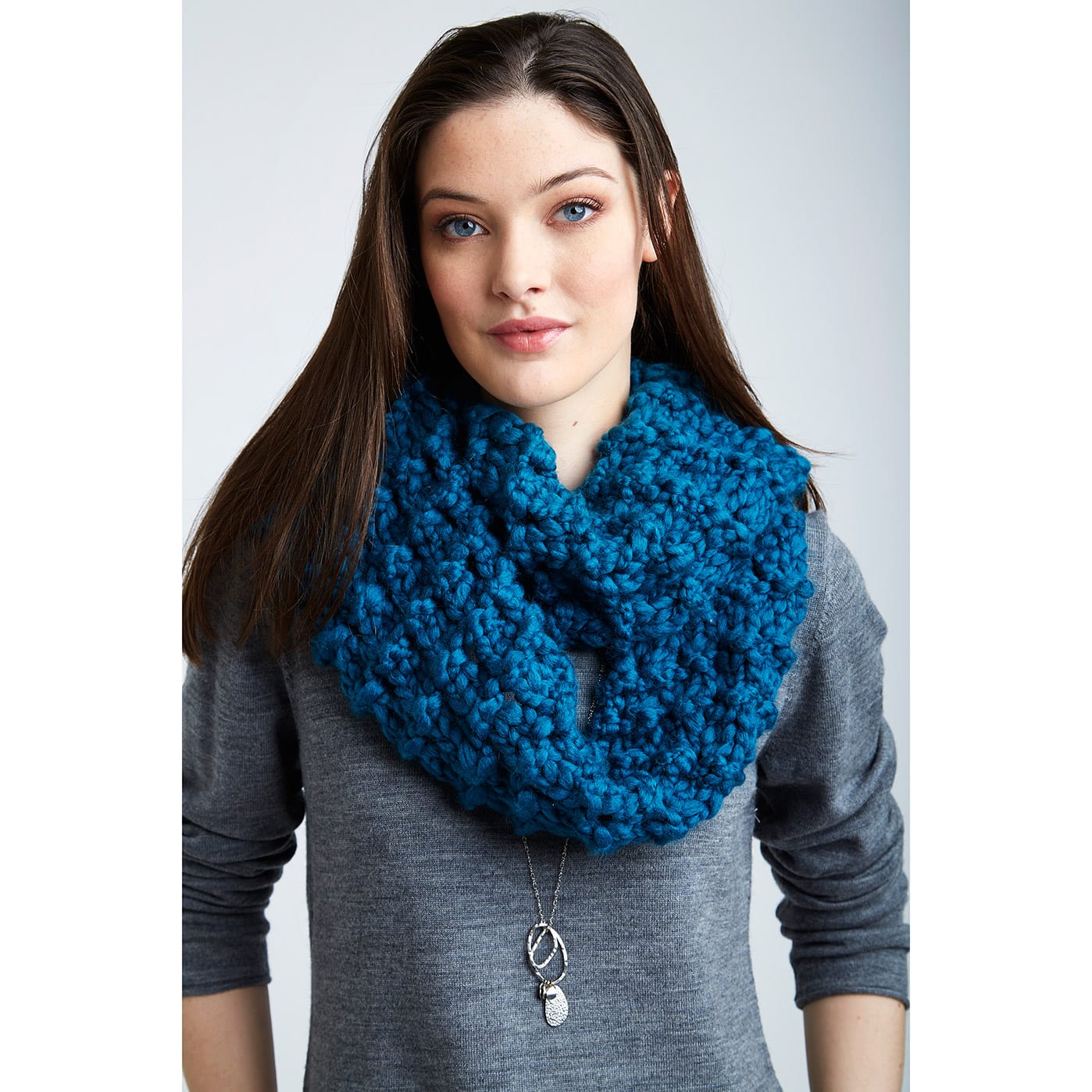 Patons® Cobbles™ Knot Stitch Infinity Knit Scarf, Projects