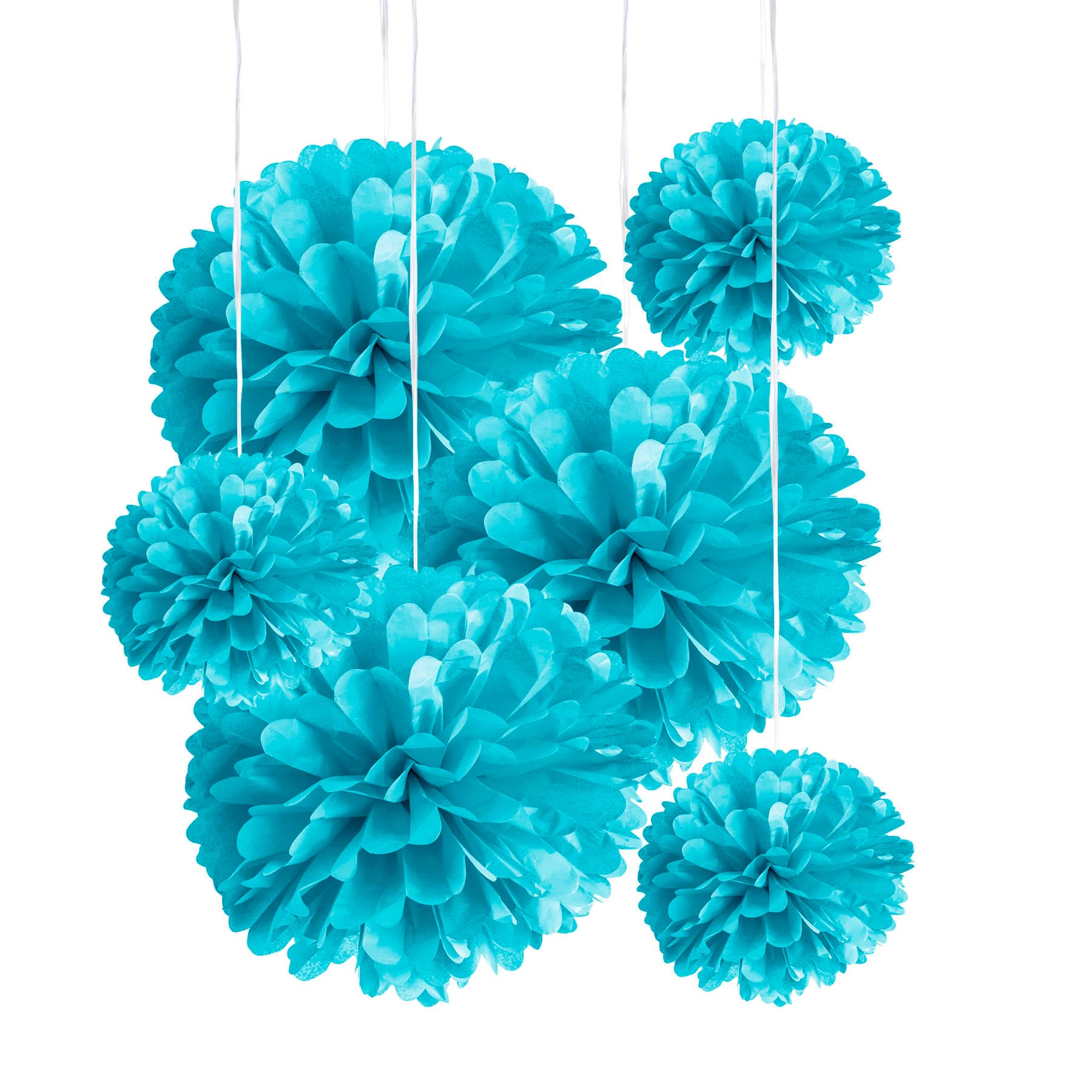 Buy Turquoise Poms By Celebrate It™ at Michaels
