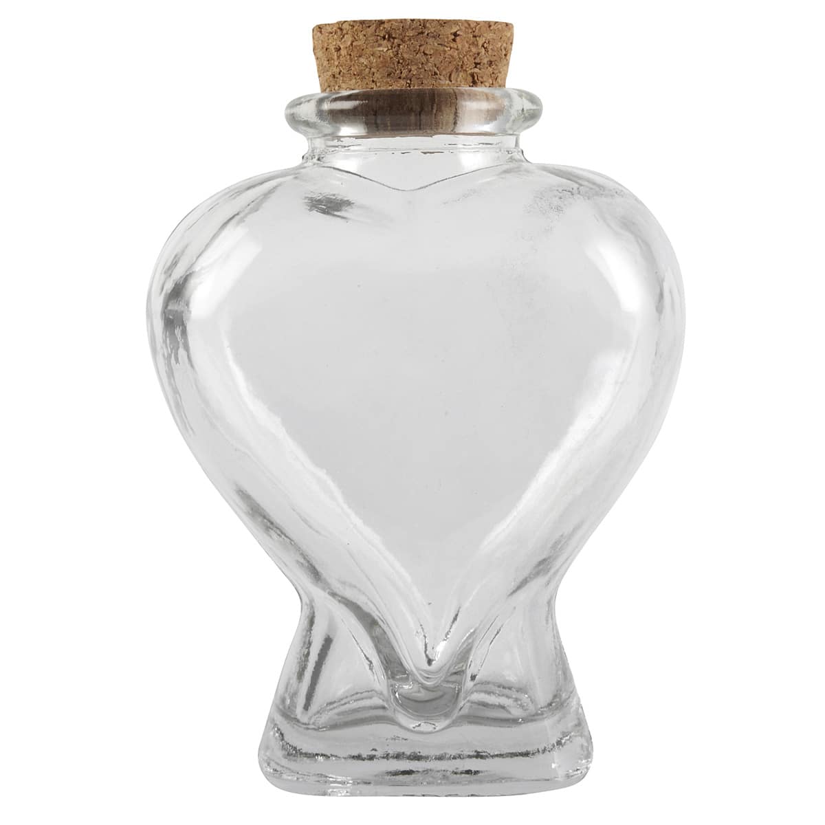 Large Glass Heart Shape Jar, Glass Jars Heart Shaped