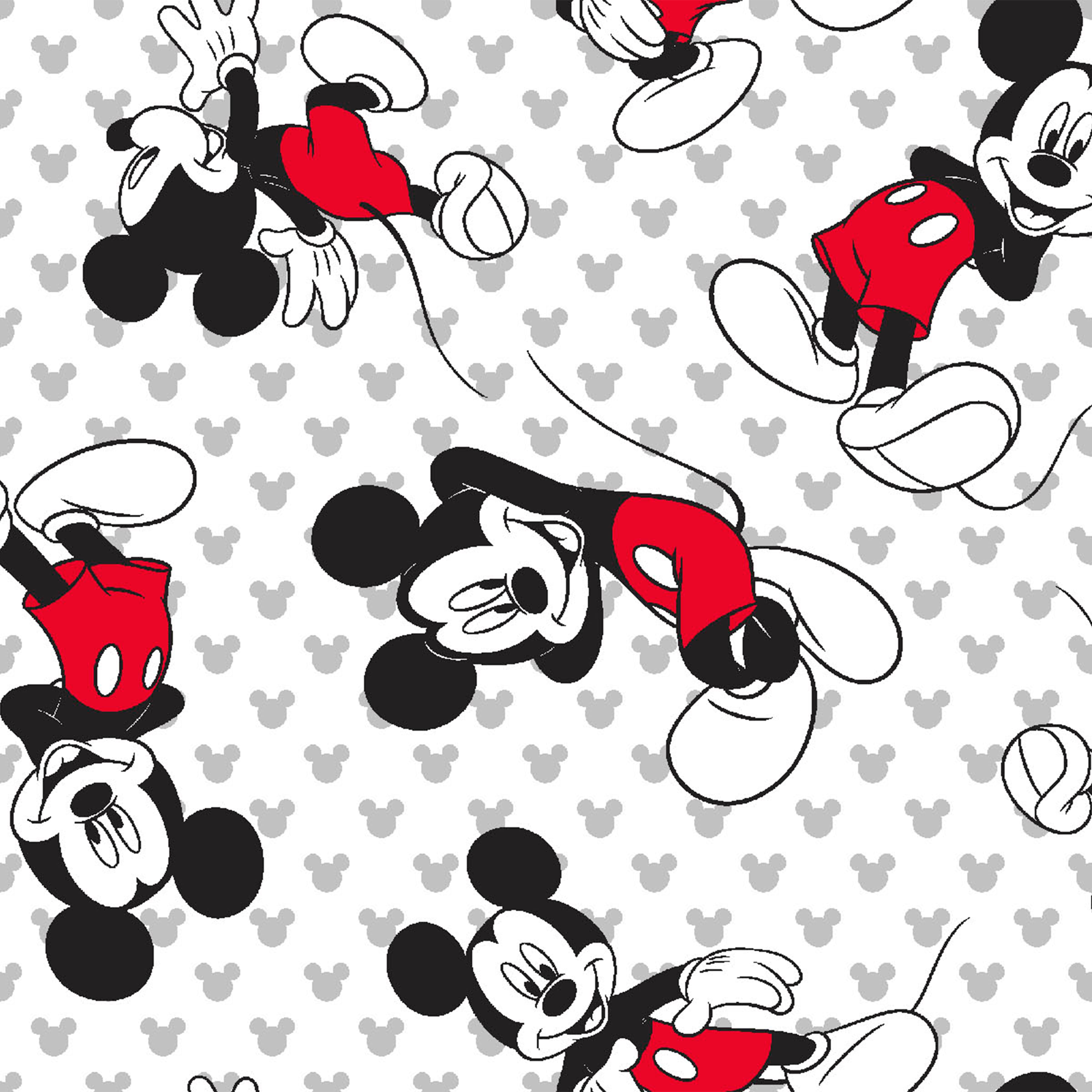 Disney® White Mickey Mouse Toss Fabric | Michaels