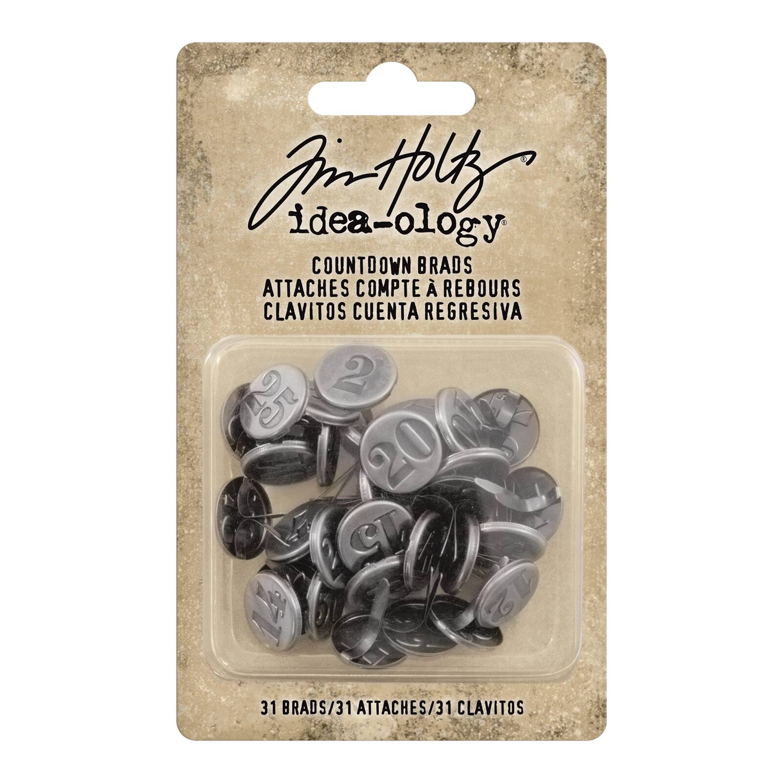 Shop for the Tim Holtz® Idea-Ology® Countdown Brads at Michaels