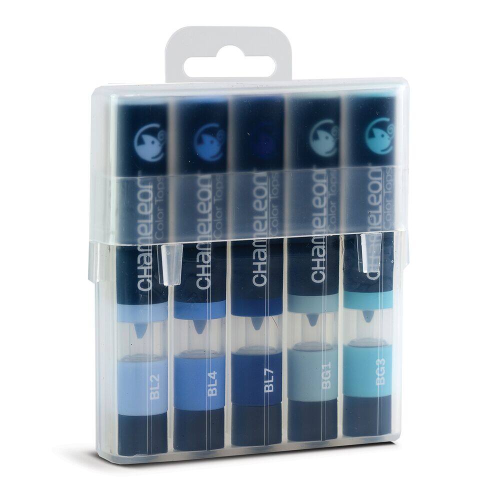 BLUE TONES USE TO BLEND CHAMELEON COLOURS 5 SET CHAMELEON COLOR TOPS