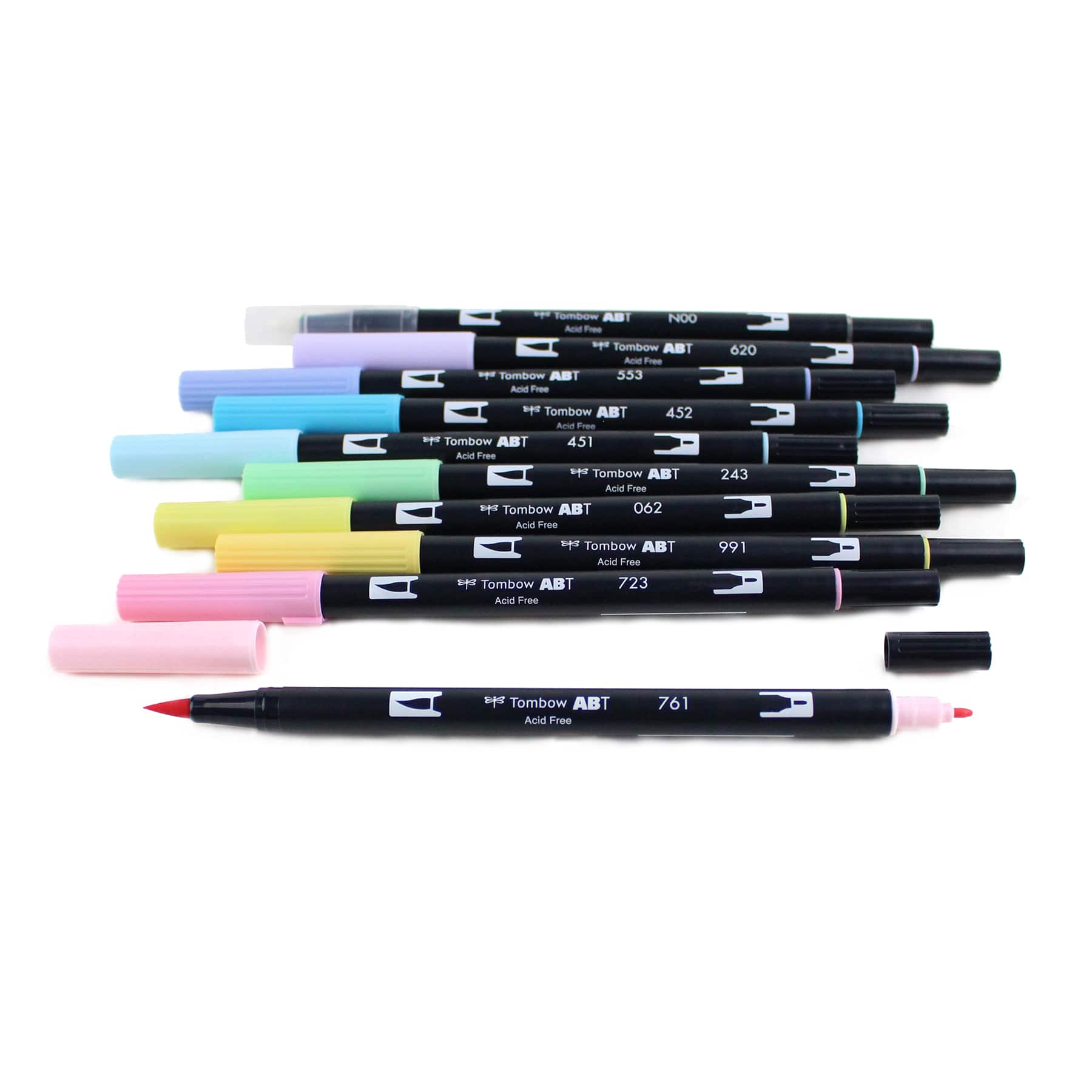 9 Packs: 10 ct. (90 total) Tombow Pastel Dual Brush Pens