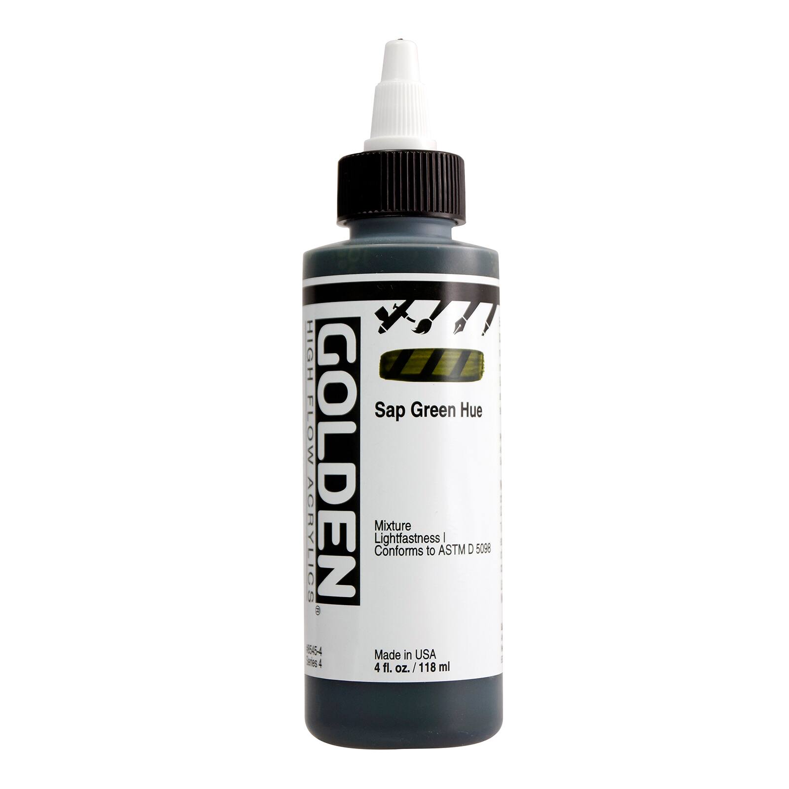 Golden High Flow Acrylics 4 oz Paint in Sap Green Hue
