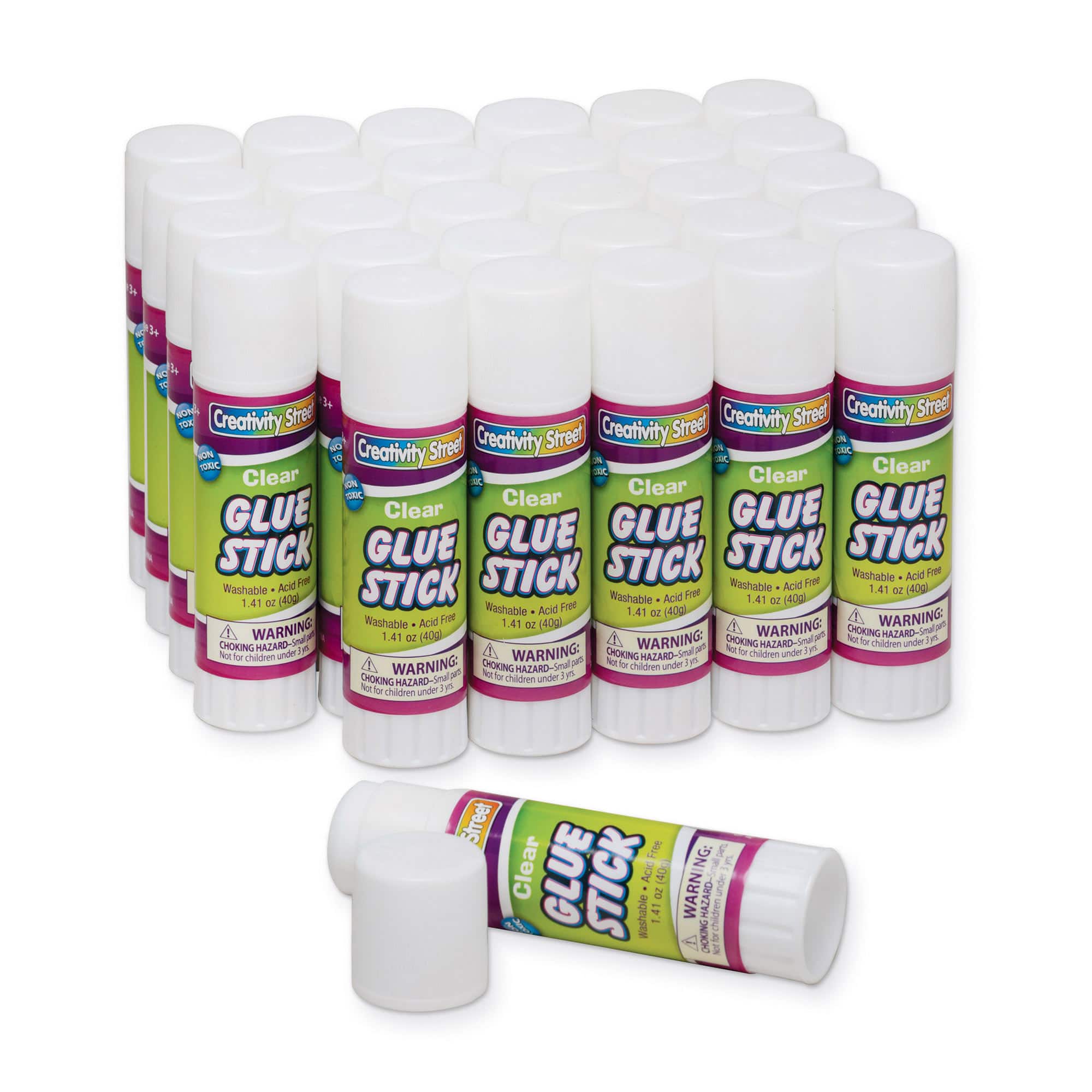 Creativity Street® Clear 1.41 oz Glue Sticks, Pack of 30