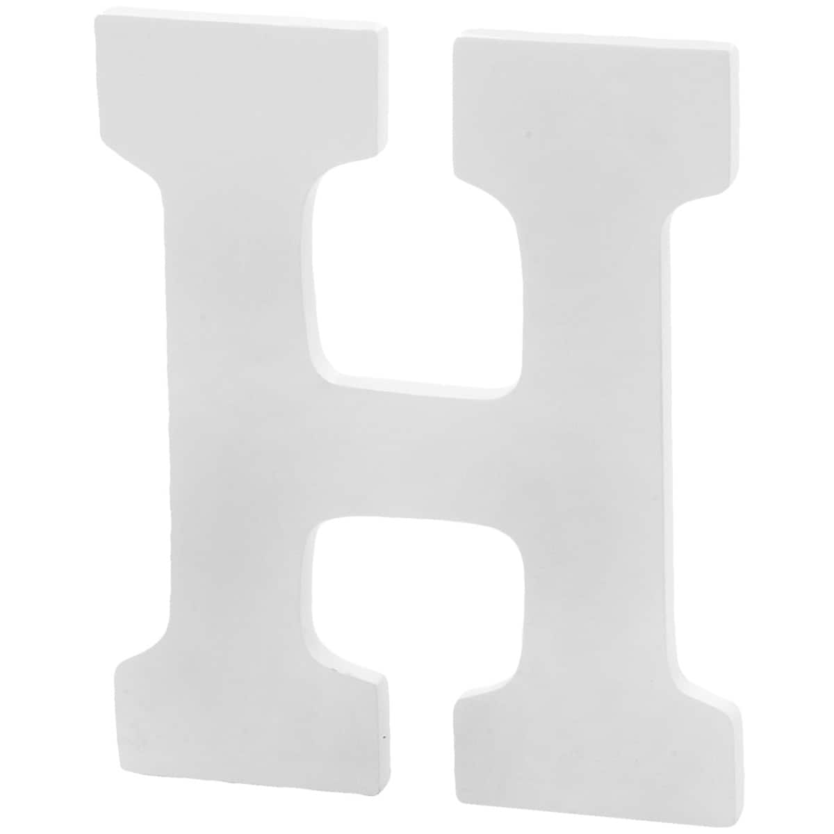 White Wood Letter by ArtMinds®, 9"