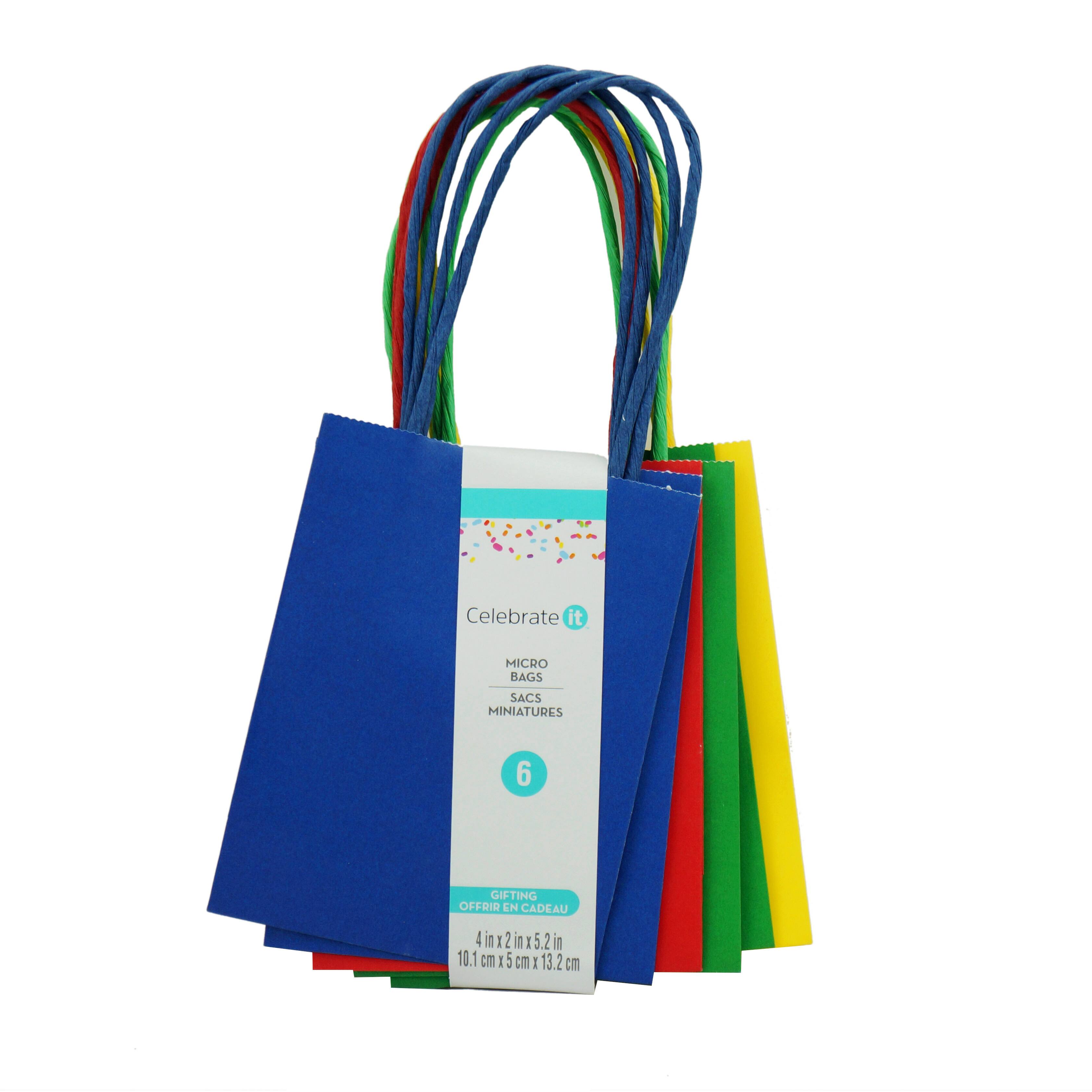 Shop for the Primary Micro Gift Bag Value Pack By Celebrate It™ at Michaels