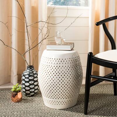 Diamond Garden Stool in Creme | Michaels