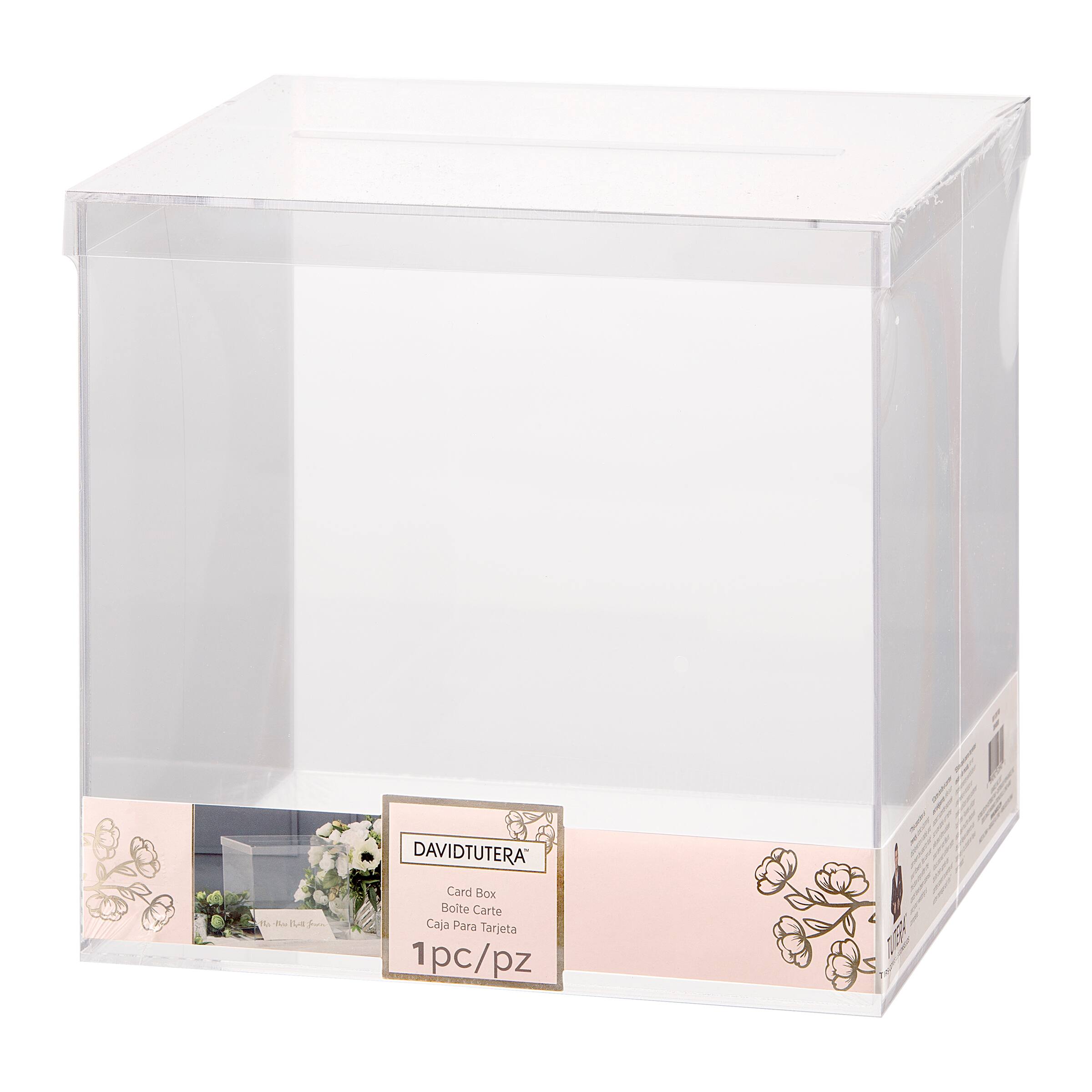 Get the David Tutera™ Clear Card Box at Michaels