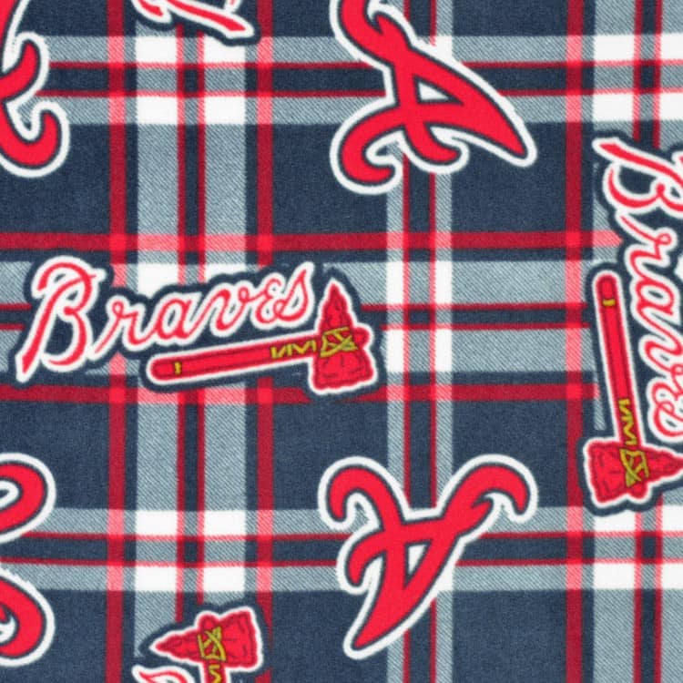 Boston Red Sox Navy Allovers Fleece Fabric  MLB Fleece Fabric By The Yard