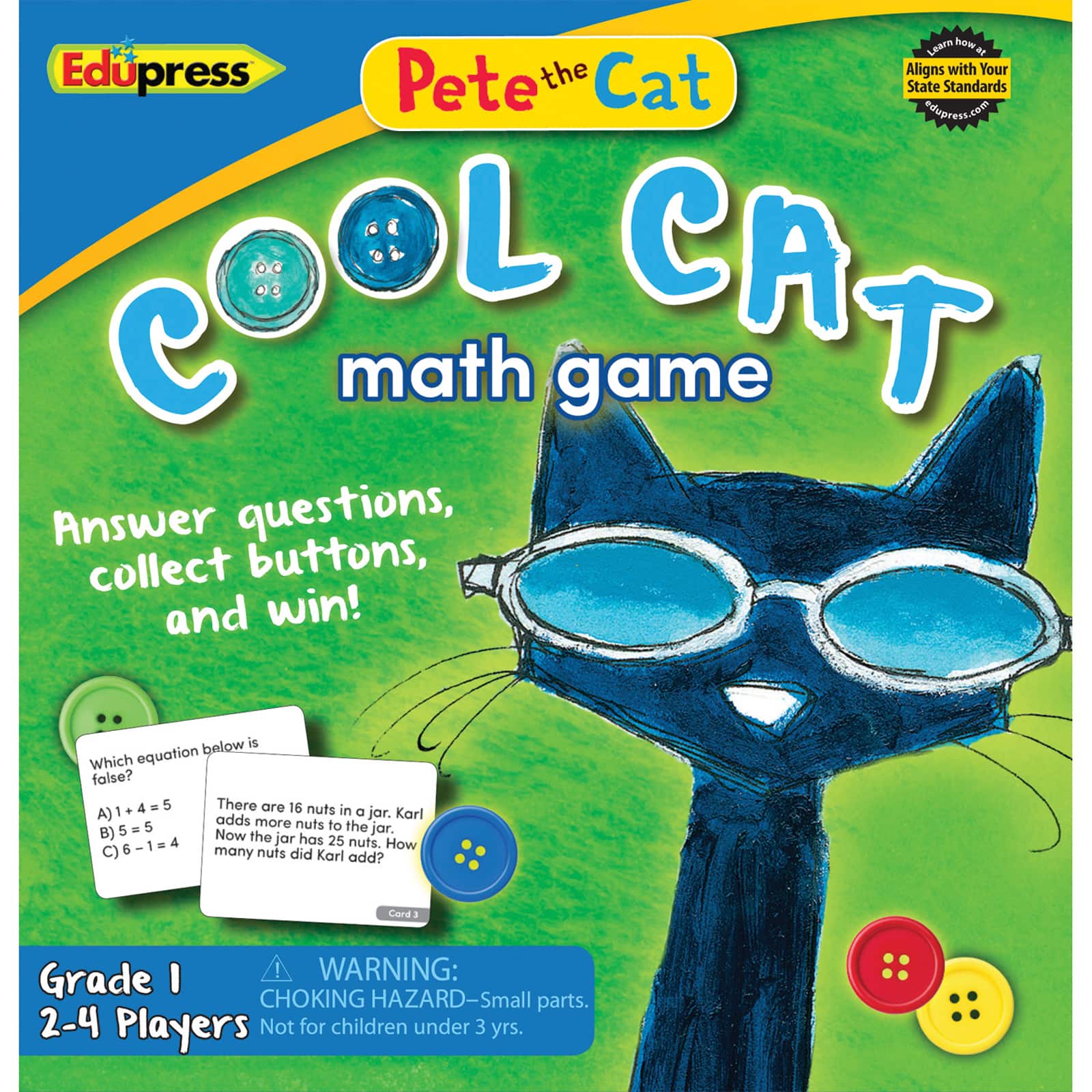 Pete the Cat Cool Cat® Math Game Grade 1