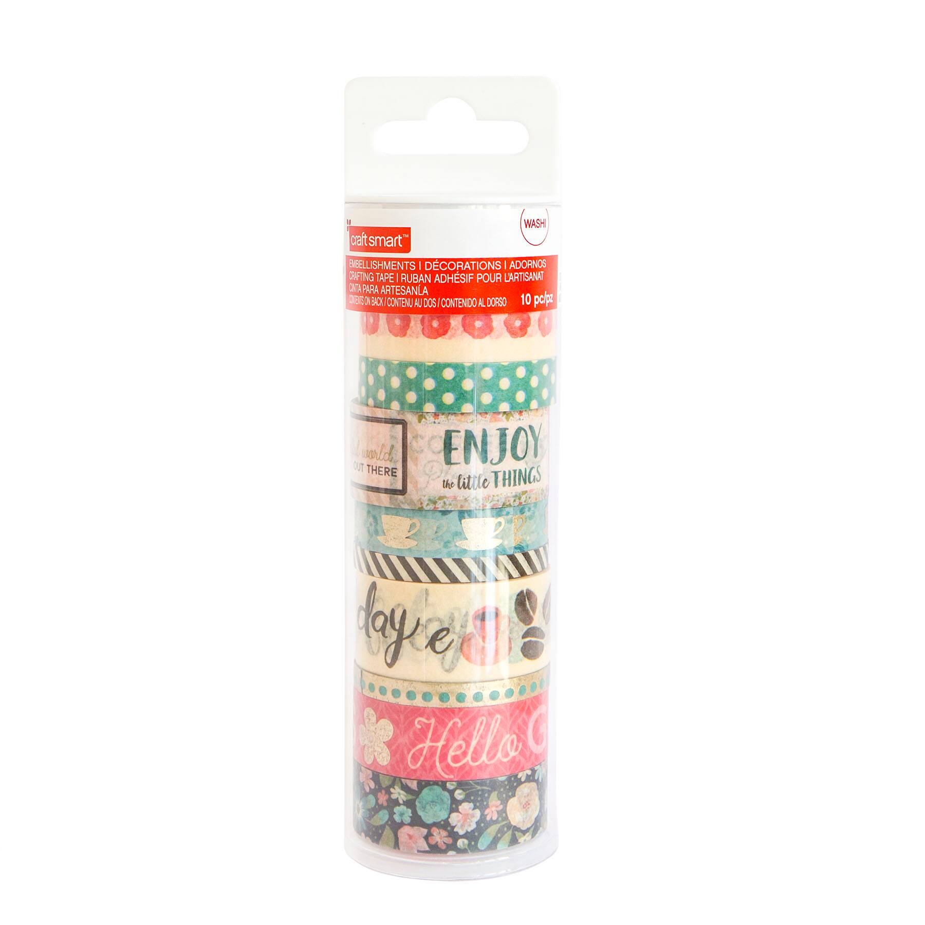 Buy the Blooming Floral Washi Tape Tube By Craft Smart™ at Michaels