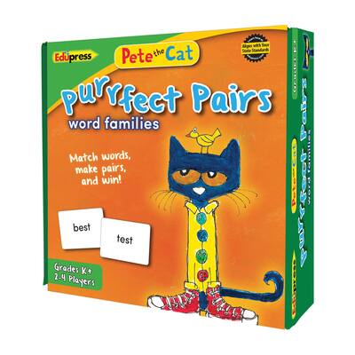 Pete the Cat Purrfect Pairs Game, Word Families By Teacher Created Resources | 2" x 2" x 6" | Michaels