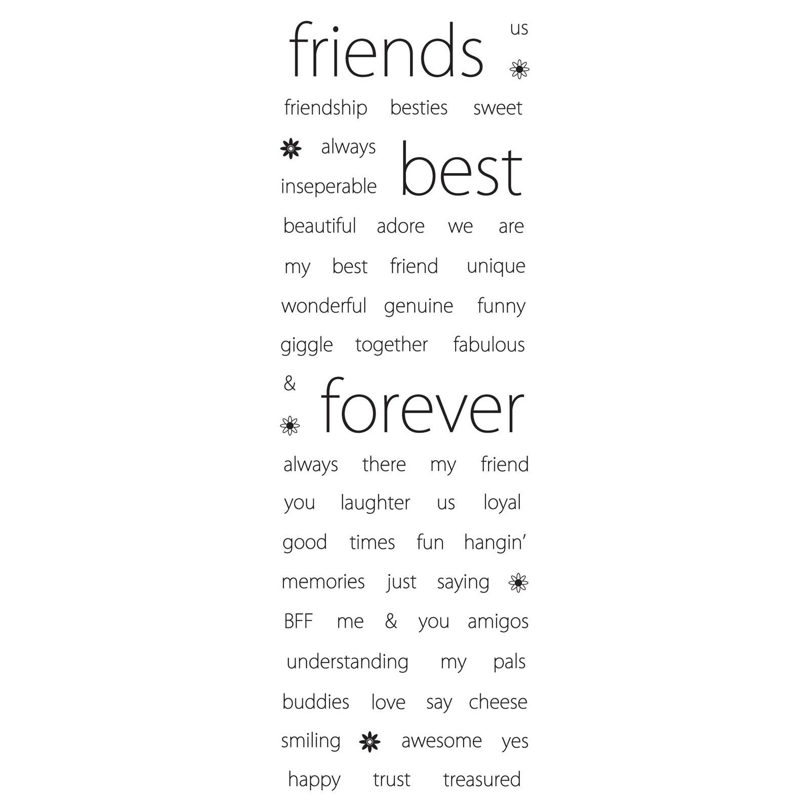 Buy The Momenta Mini Epoxy Message Stickers Friendship Fetti At