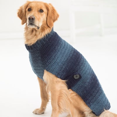 Lion Brand® Crochet Dog Sweater | Projects | Michaels