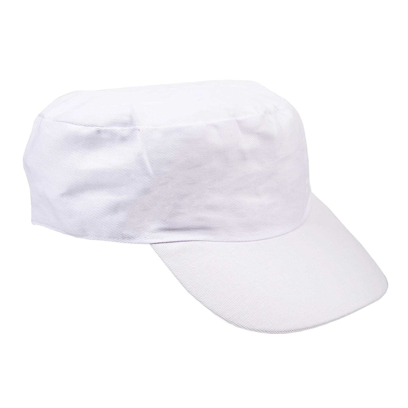 white peaked hat