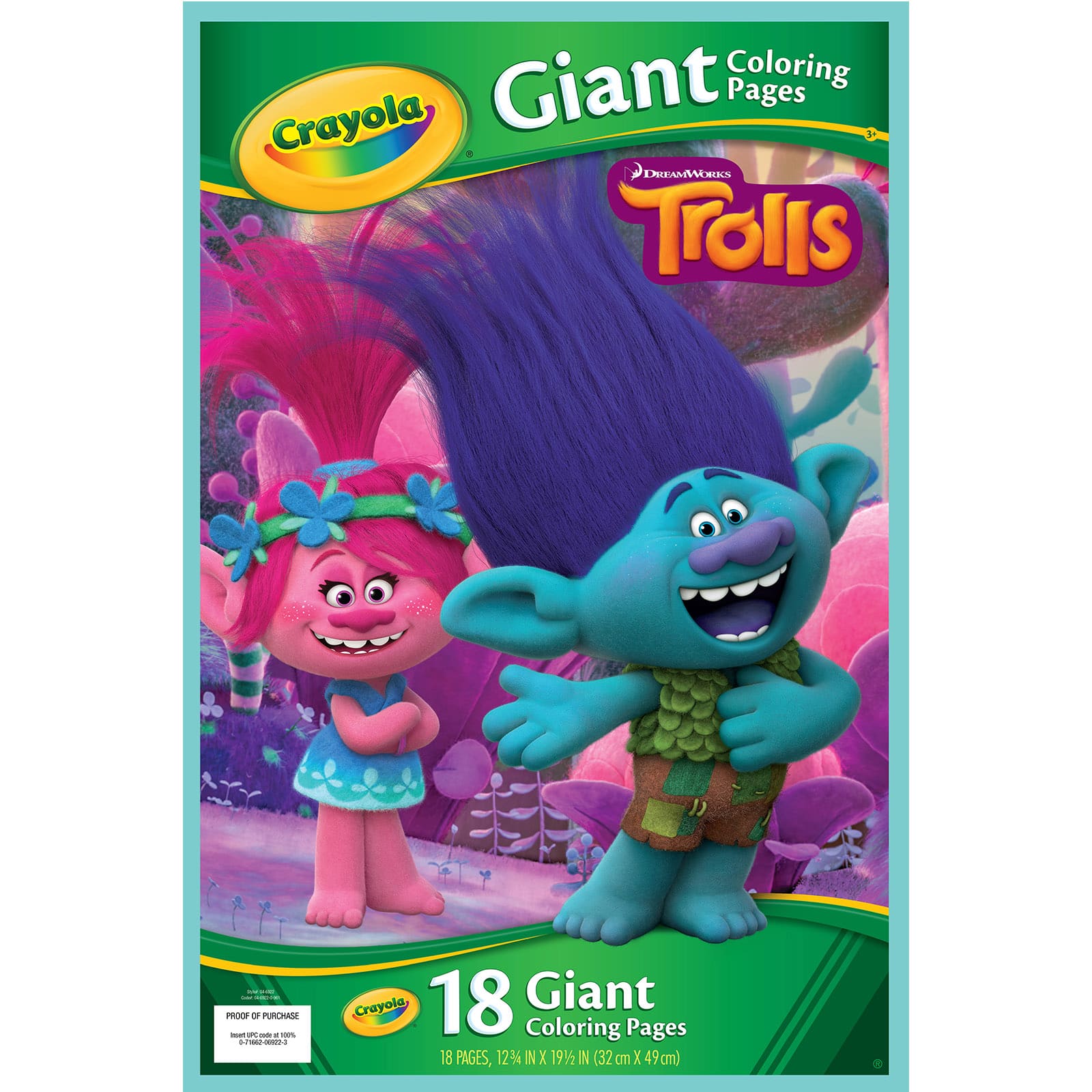 Download Crayola® Trolls Giant Coloring Pages | Michaels