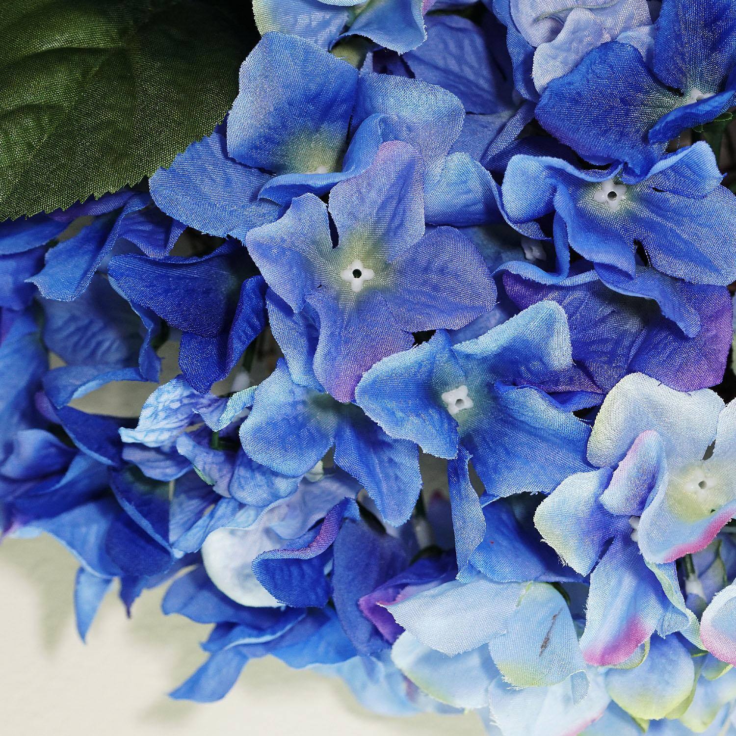 22" Blue & Green Hydrangea Floral Wreath