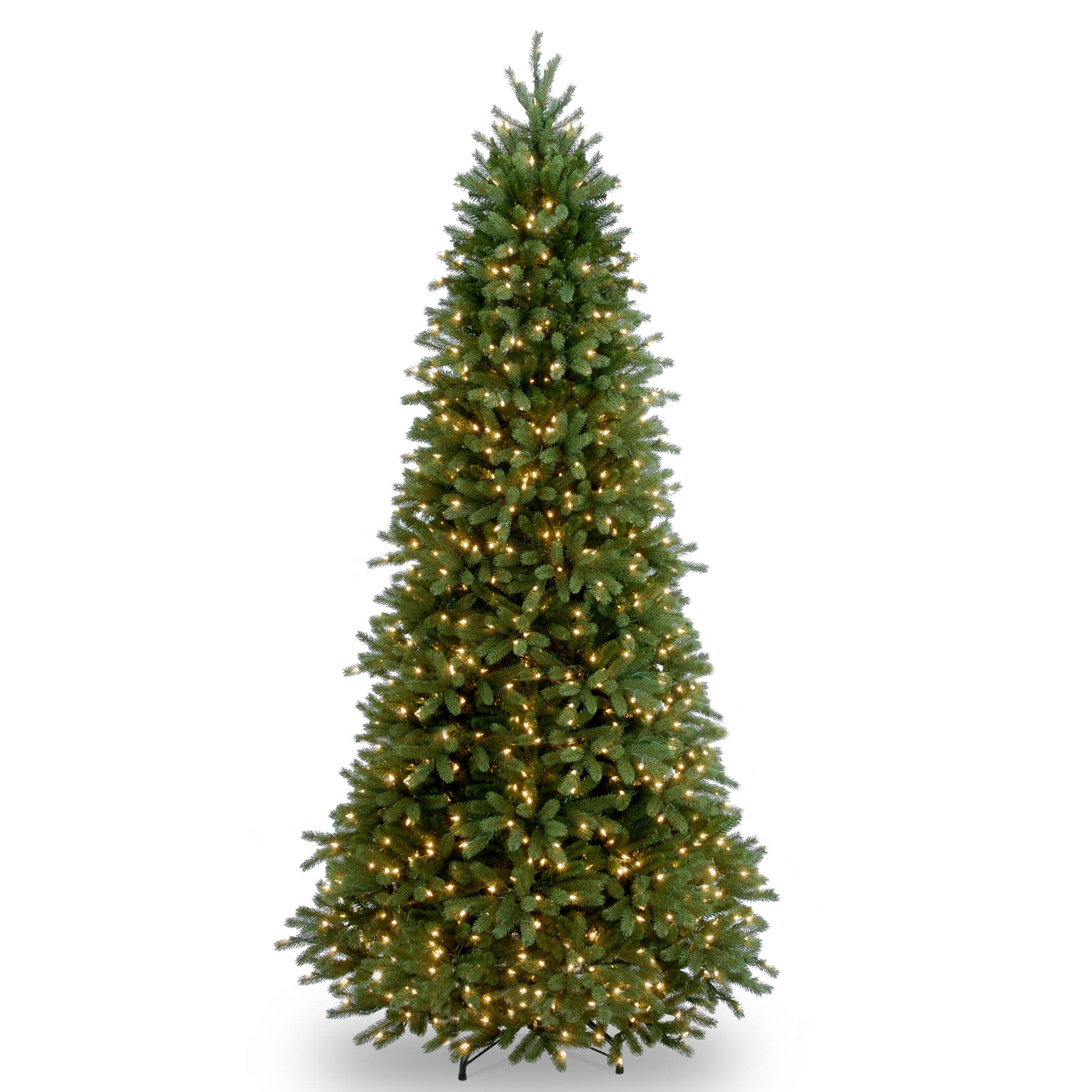 9 Ft. Pre-Lit Feel Real&#xAE; Jersey Frasier Fir Pencil Slim Artificial Christmas Tree, Clear Lights