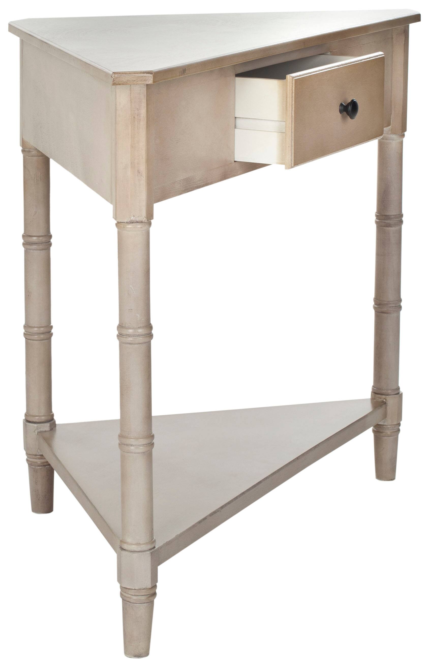 Gomez Corner Table in Vintage Grey