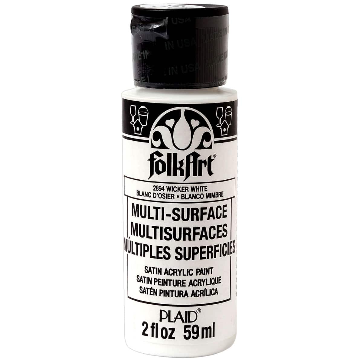 12 Pack: FolkArt&#xAE; Multi-Surface Satin Acrylic Paint, 2oz.