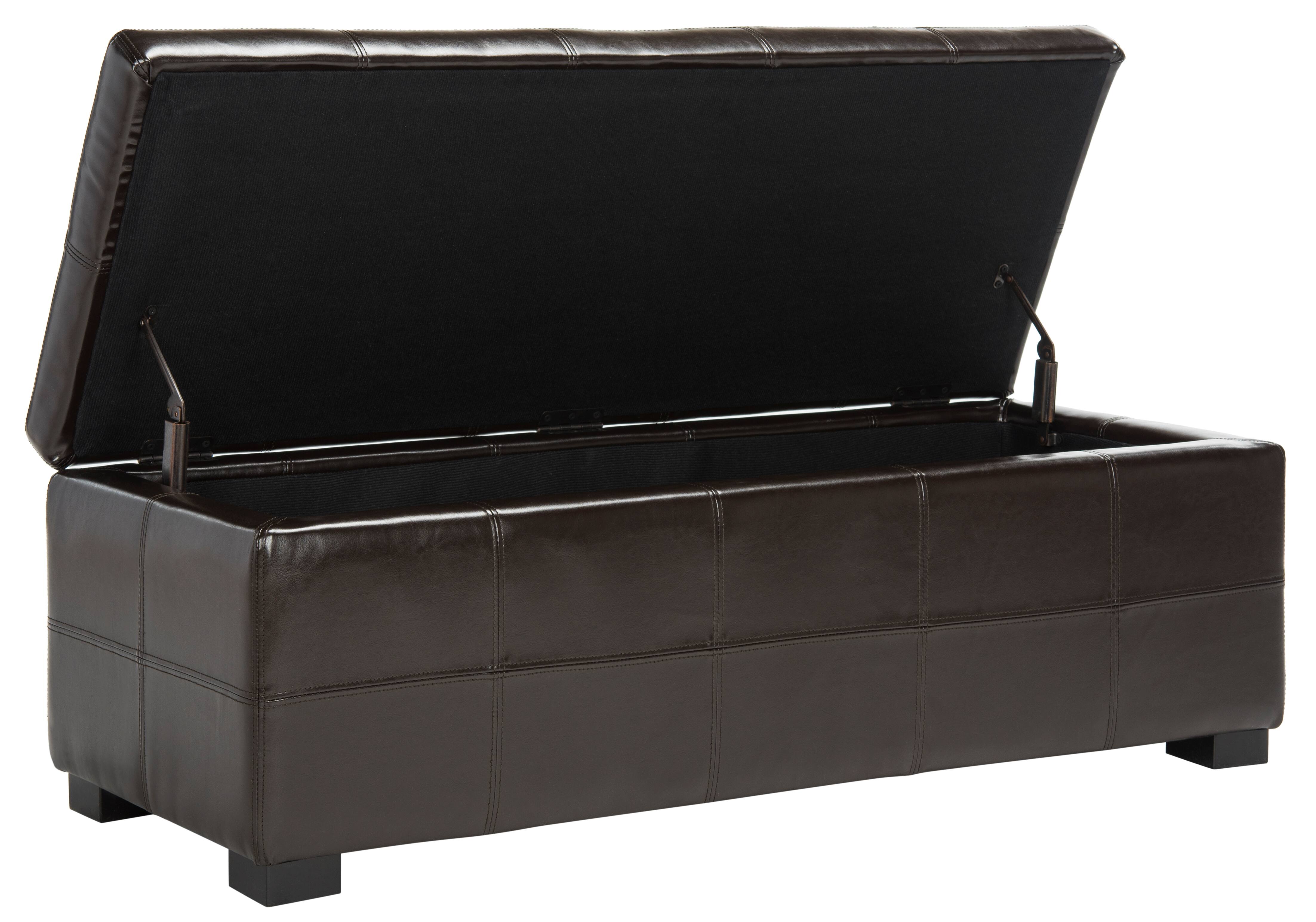 Maiden Large Tufted Storage Bench in Brown