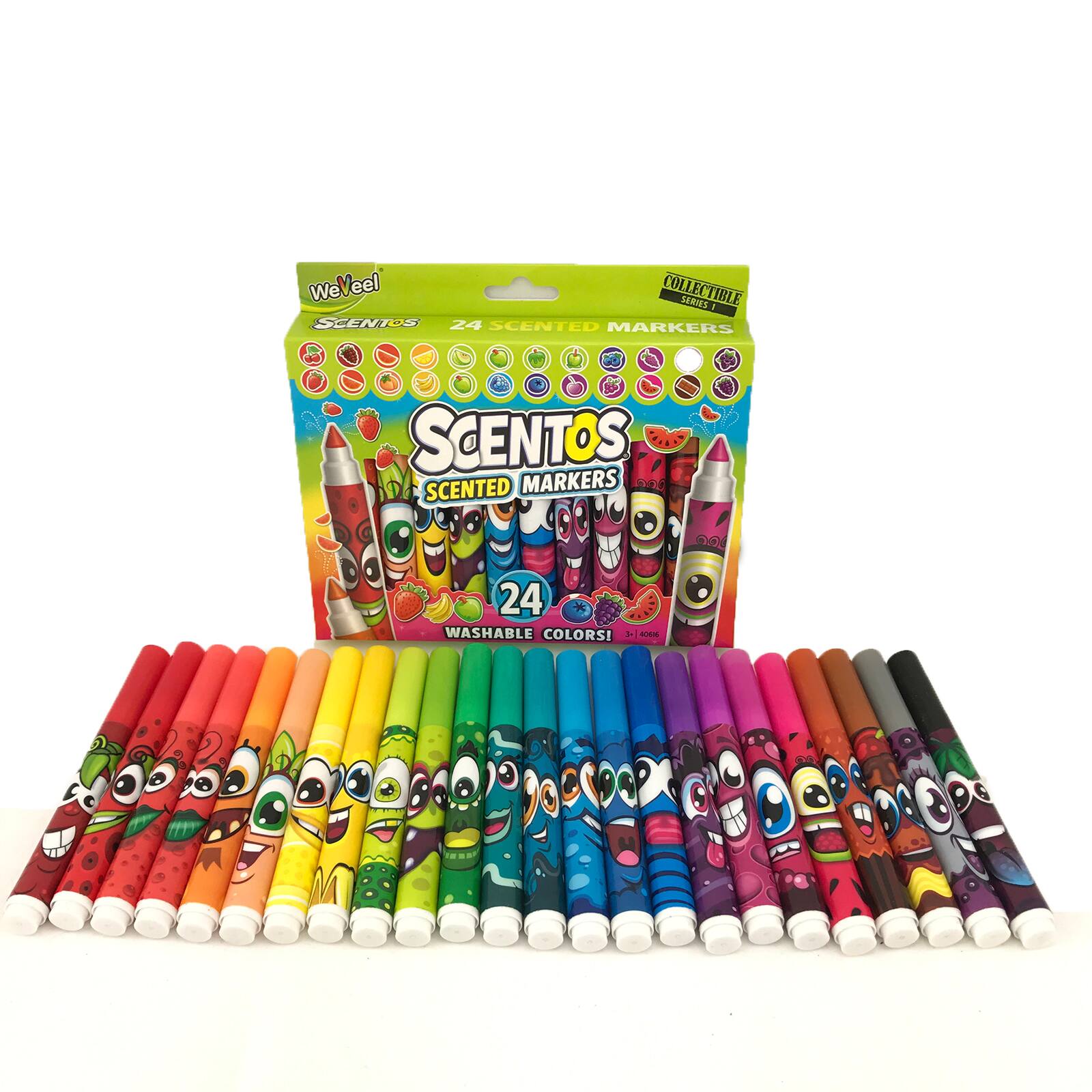 Scentos Scented Markers 24 Pieces
