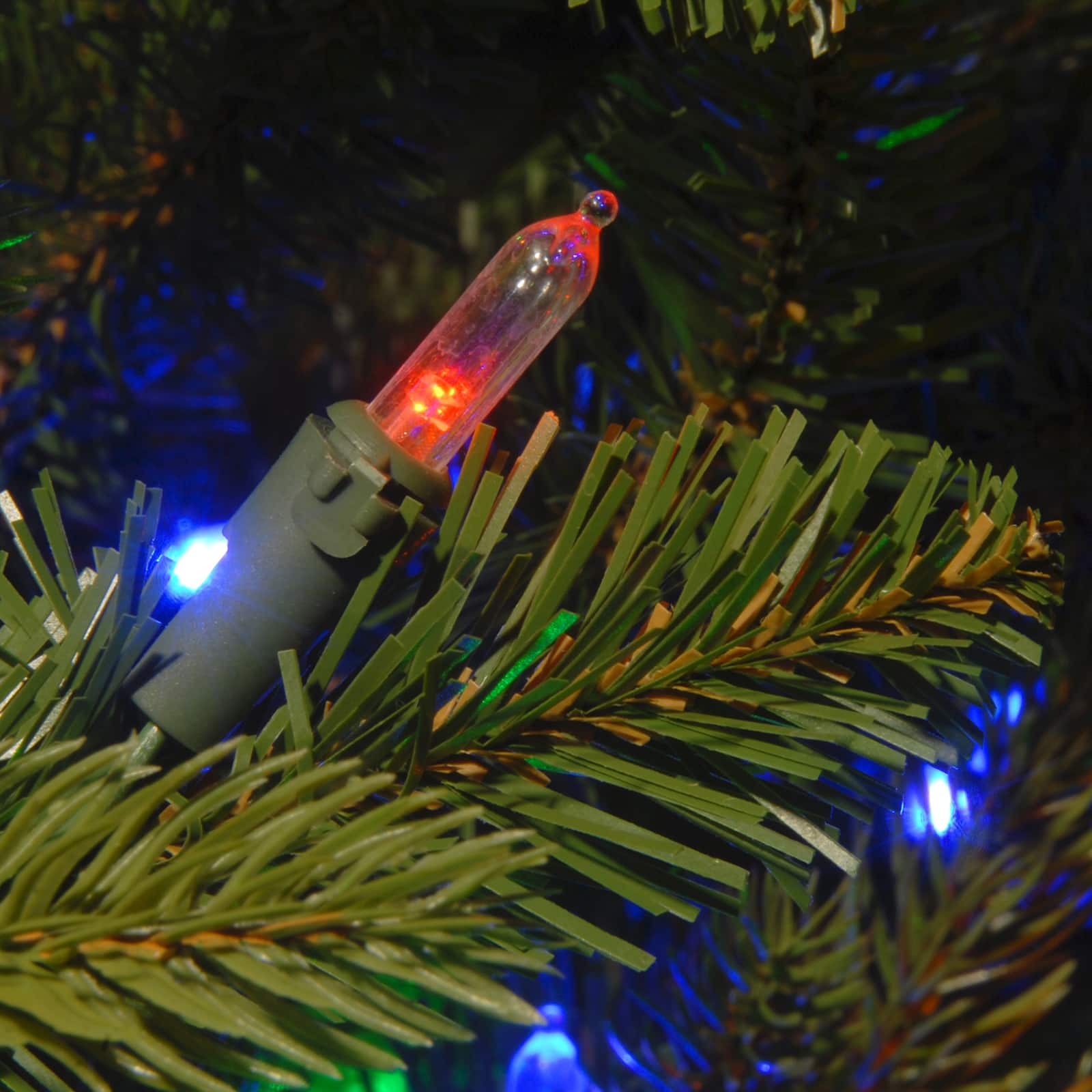 6.5 ft. Pre-Lit Dunhill&#xAE; Fir Full Artificial Christmas Tree, Multicolor Lights
