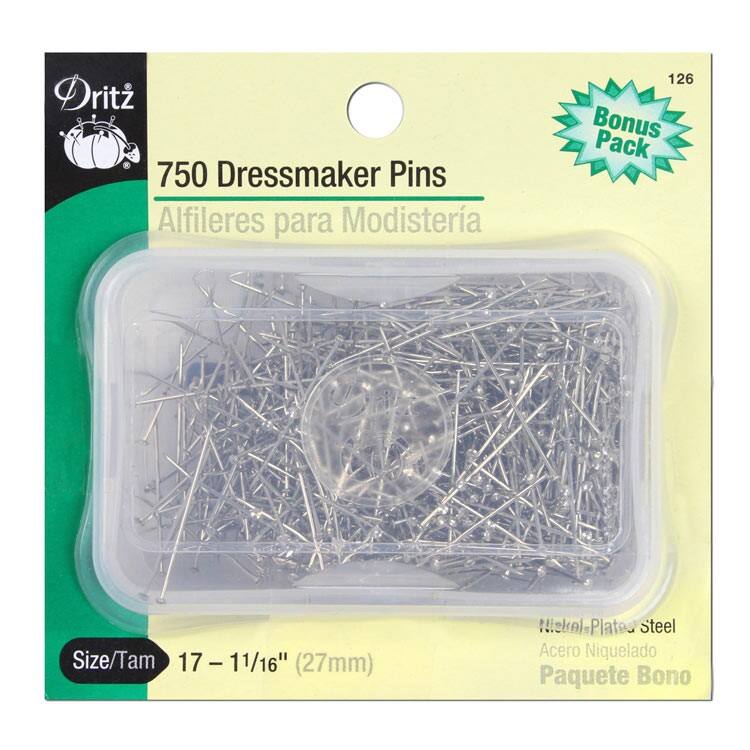 750 Dressmaker Pins, Size 17