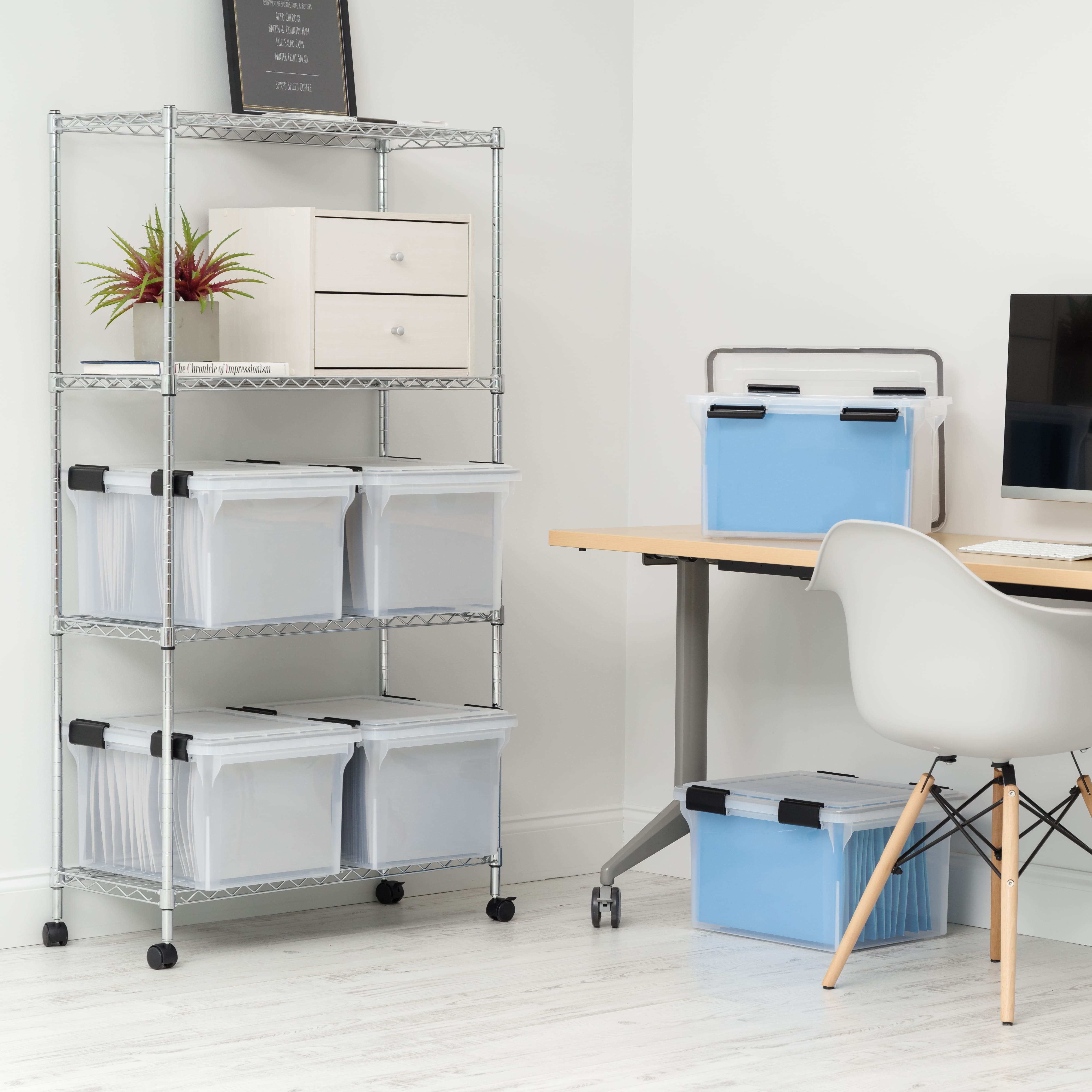 Iris® WeatherPro™ Clear 32qt. Storage Box, 6ct.