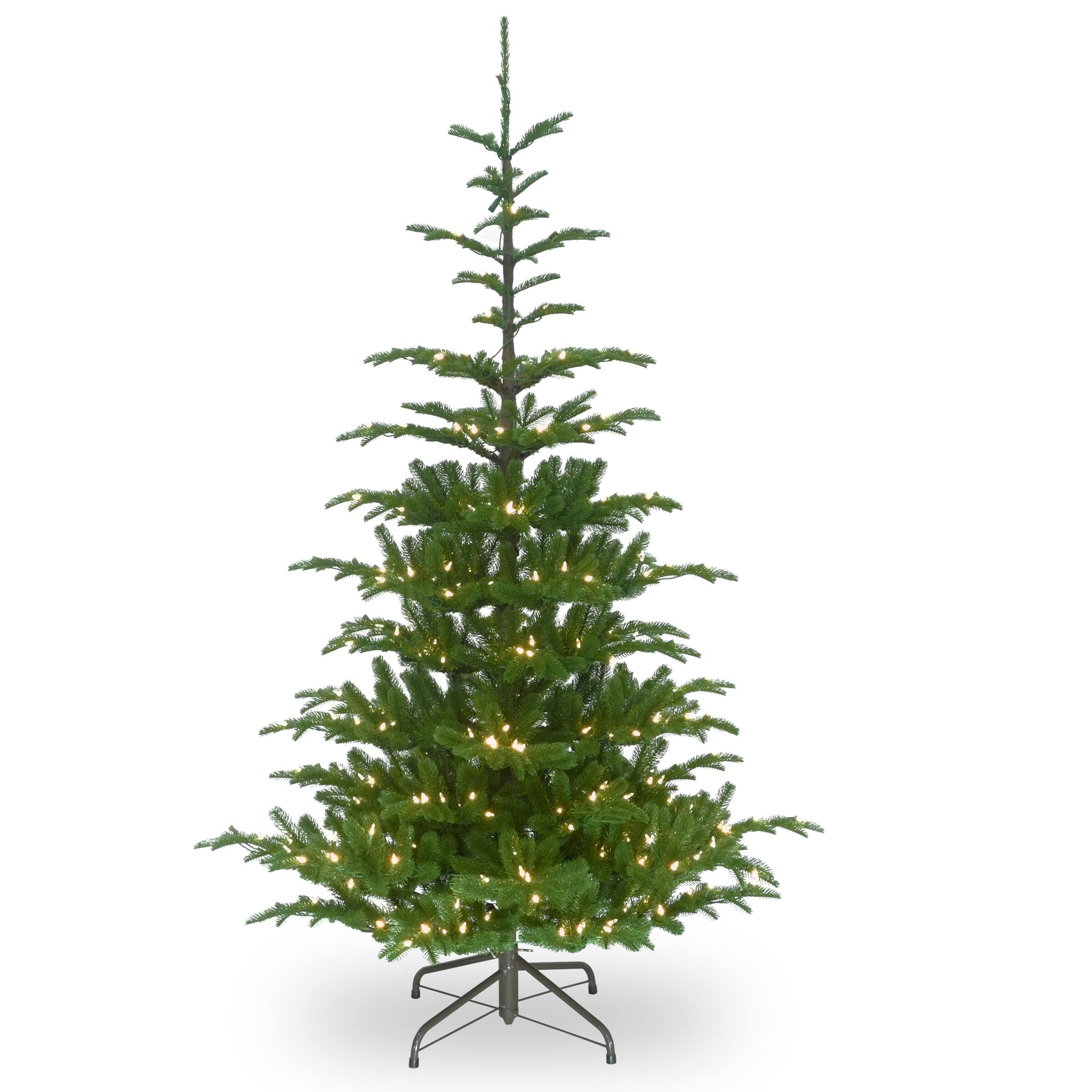 7.5 ft. Prelit Feel Real® Hinged Norwegian Spruce Slim Artificial