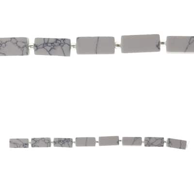 Bead Gallery® Large Howlite Stone Beads, White image