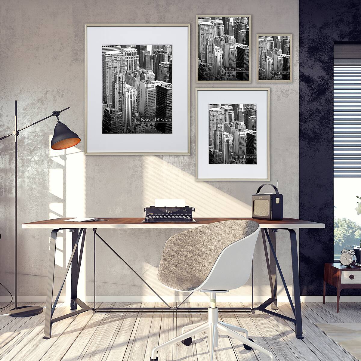 Nielsen&#xAE; Alpha Brushed Gold Aluminum Frame