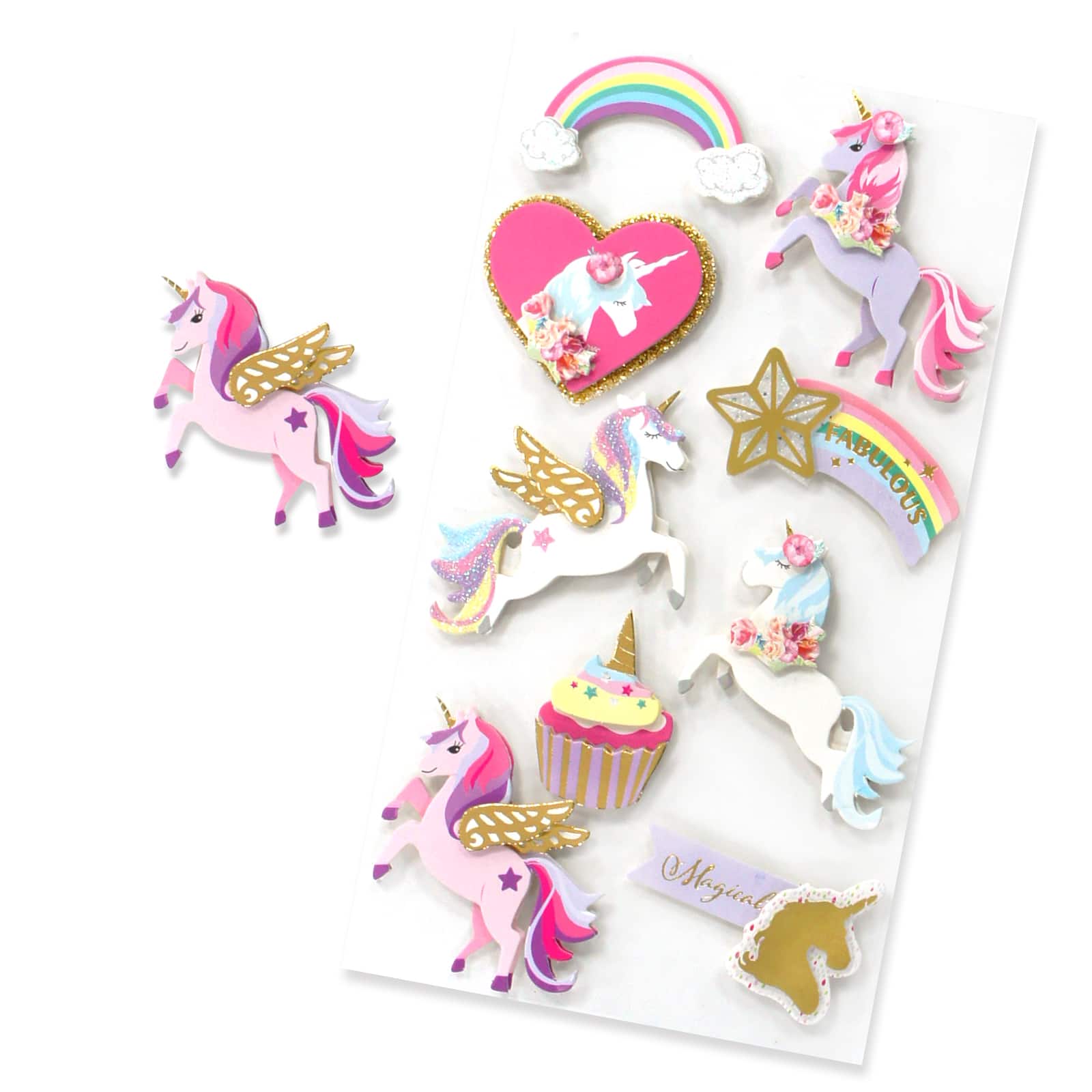 Unicorn Dimensional Stickers By Recollections™