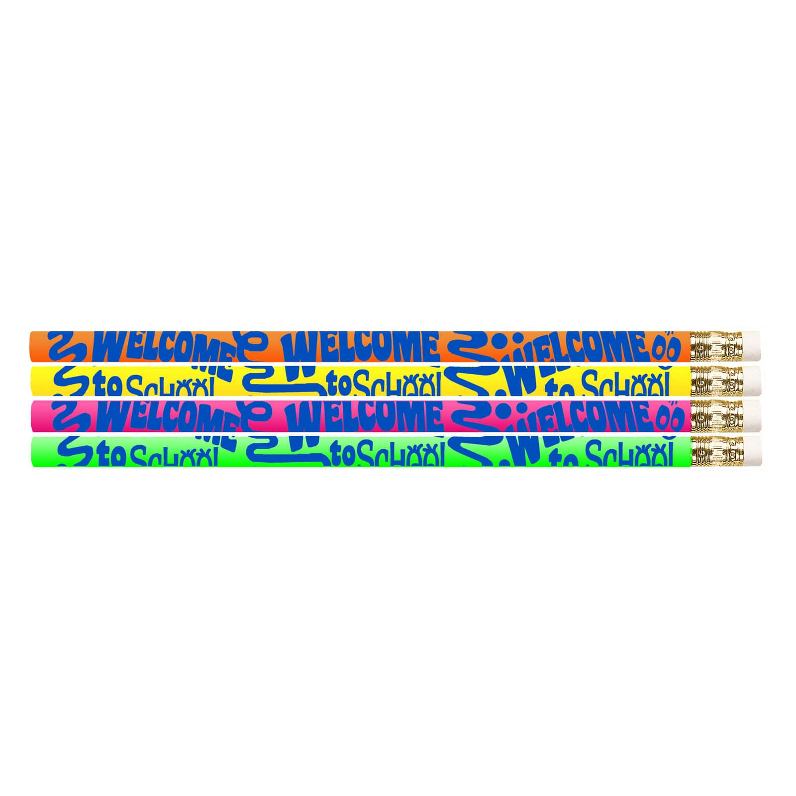 Welcome To School Motivational Pencils, 12 Dozen