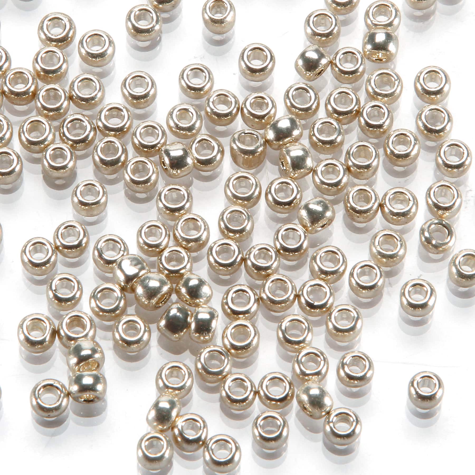 Toho&#xAE; 6/0 Japanese Glass Seed Beads, Galvanized Silver