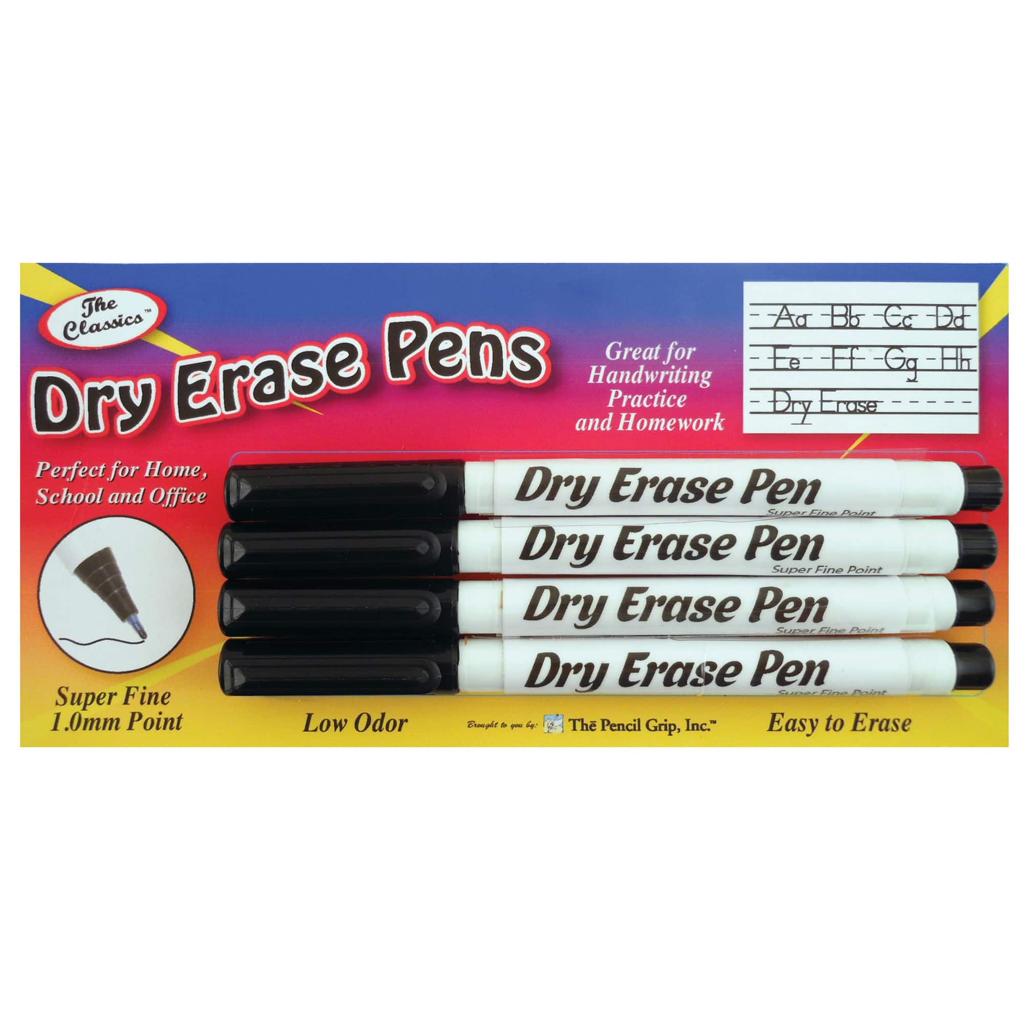 The Pencil Grip Inc&#x2122;: Dry Erase Pens, Fine Point, Black - 24/pkg