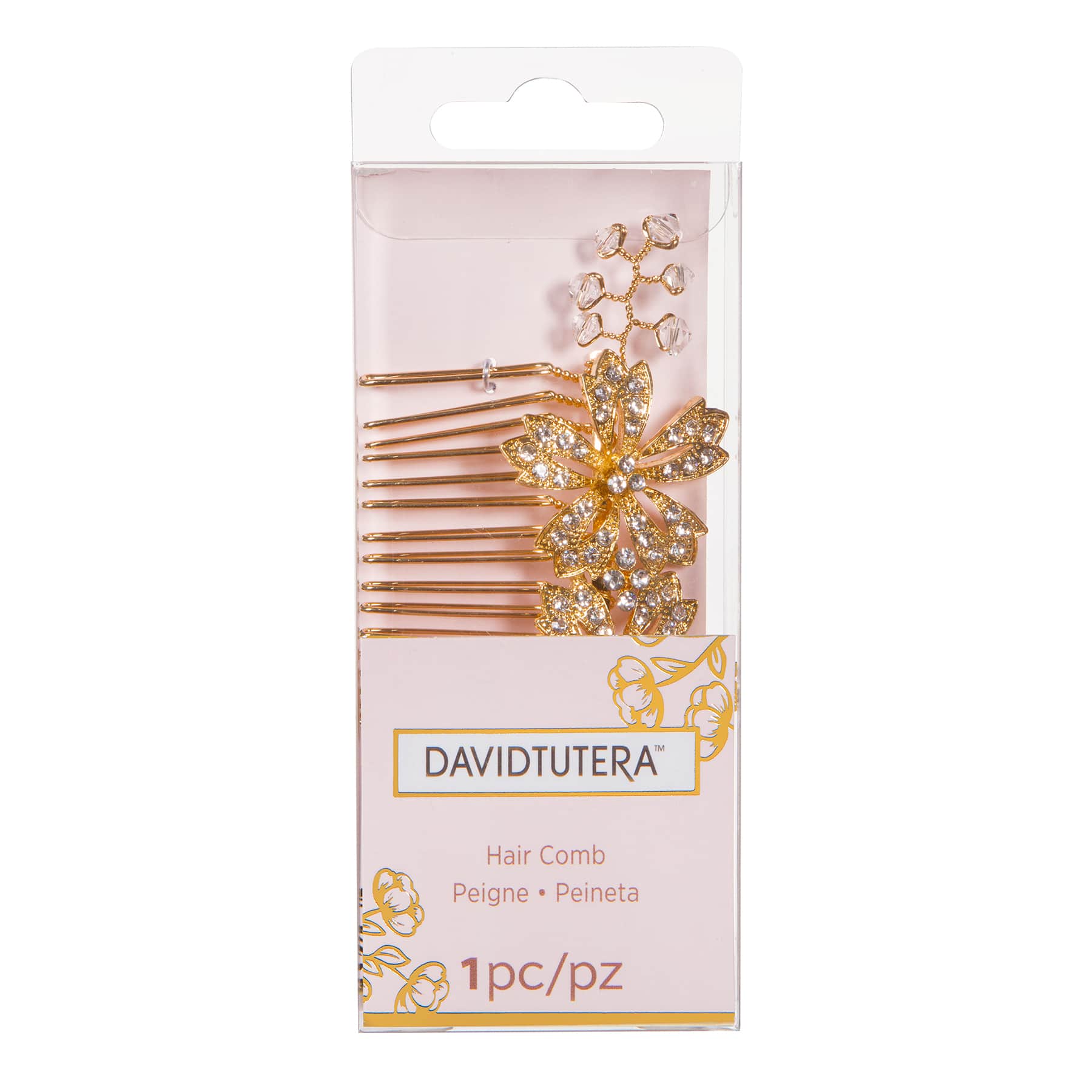 Shop For The David Tutera Flower Hair Comb Gold At Michaels