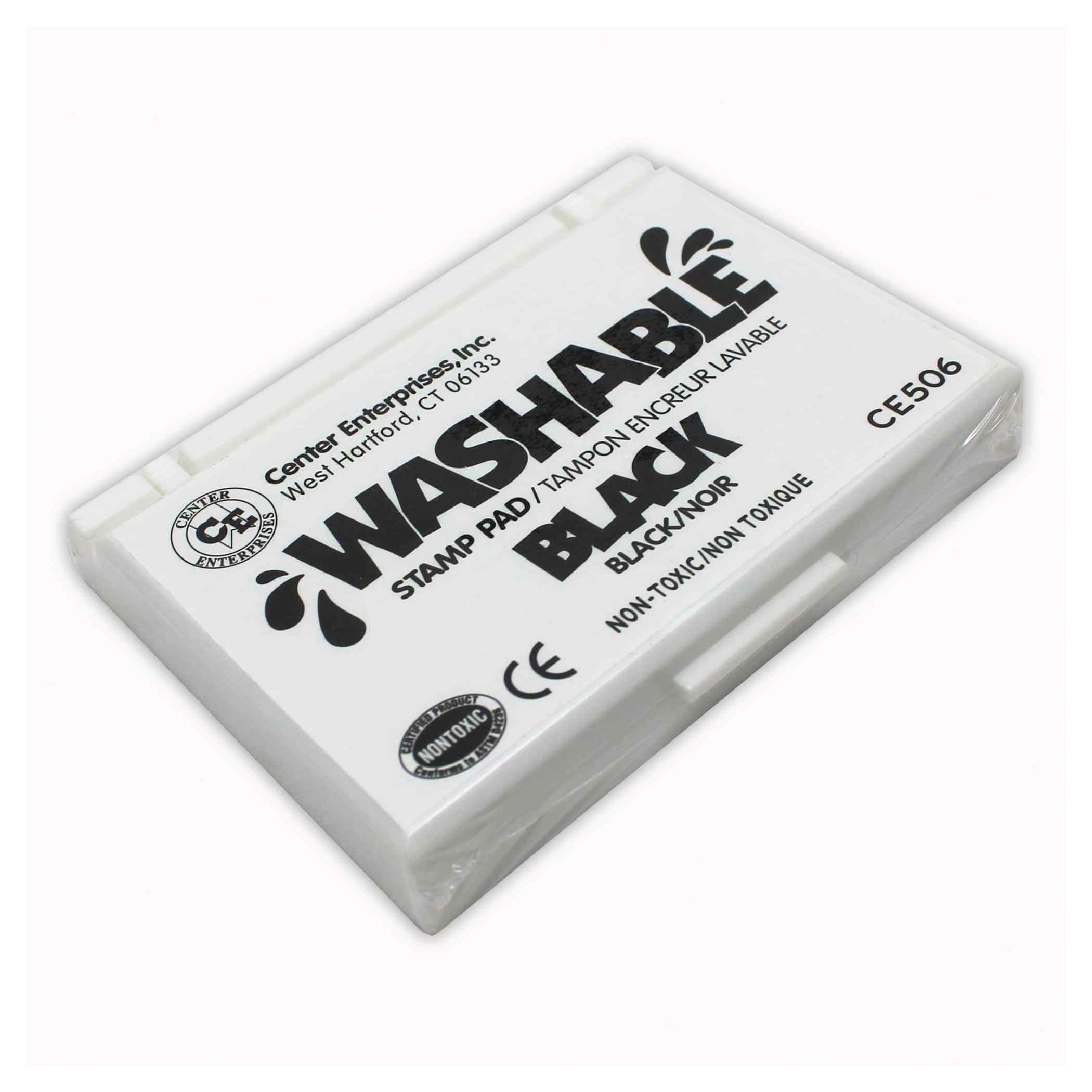 Center Enterprises Washable Stamp Pad, 6ct. in Jet Black | 2.25 x 3.75
