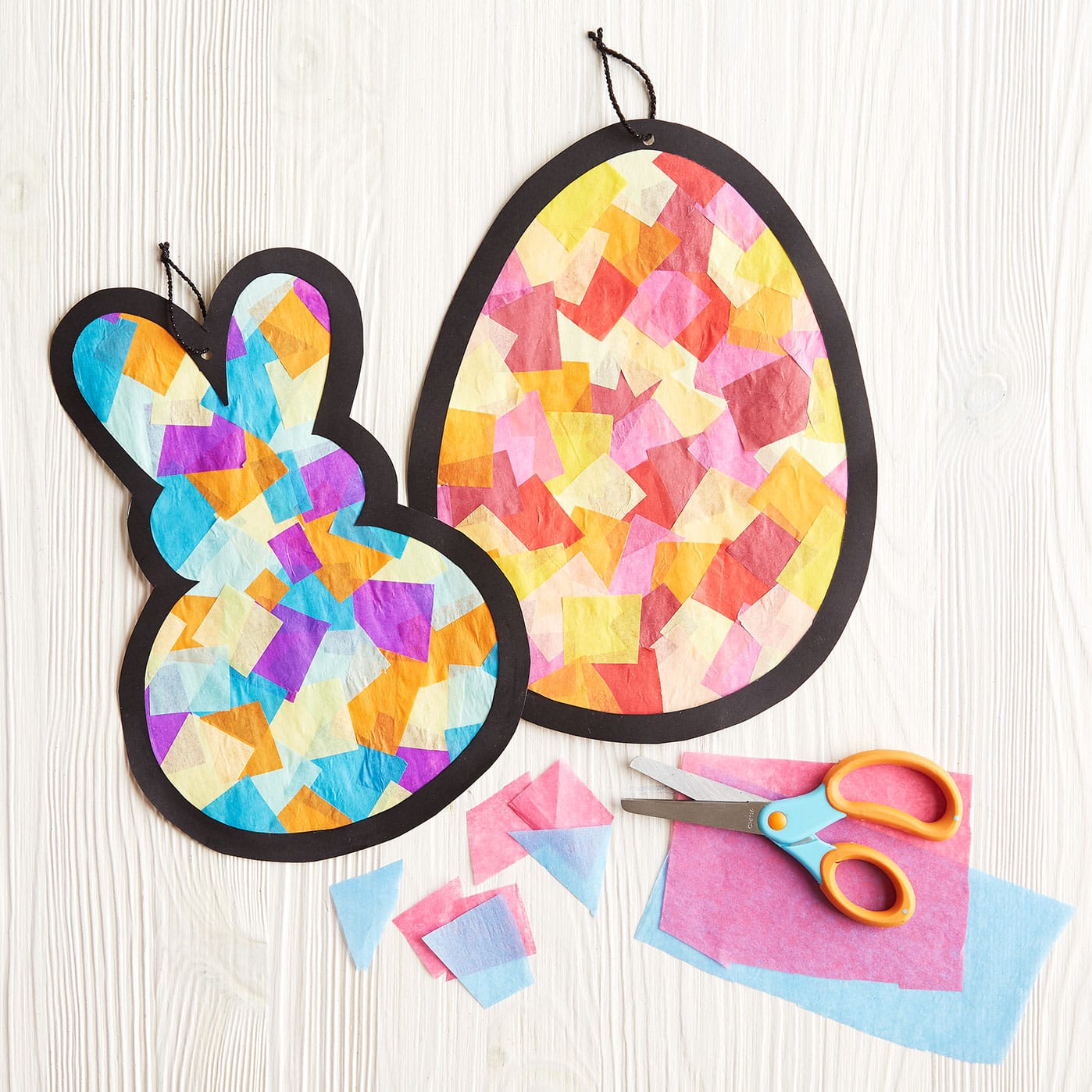 Kids Cluba Tissue Paper Stained Glass Easter Icons