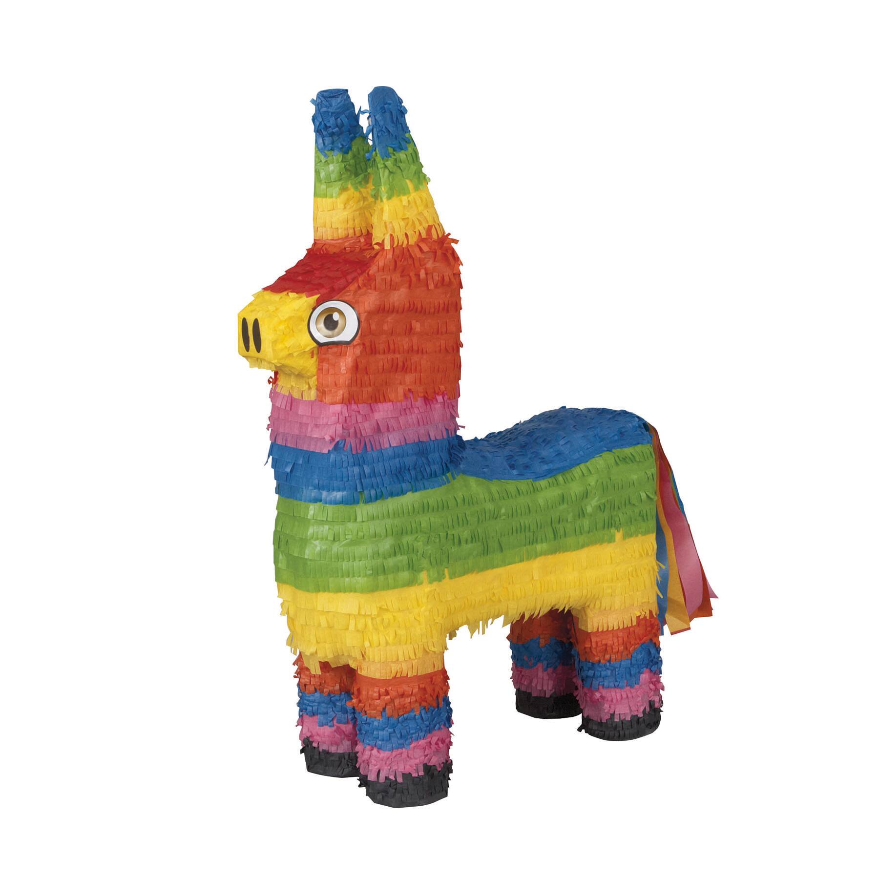 kaimei Donkey Pinata for Kids Birthday Anniversary Celebration Decorations Gaming Theme Pet Party Cinco de Mayo Fiesta Supplies with Stick Confetti Multicolored