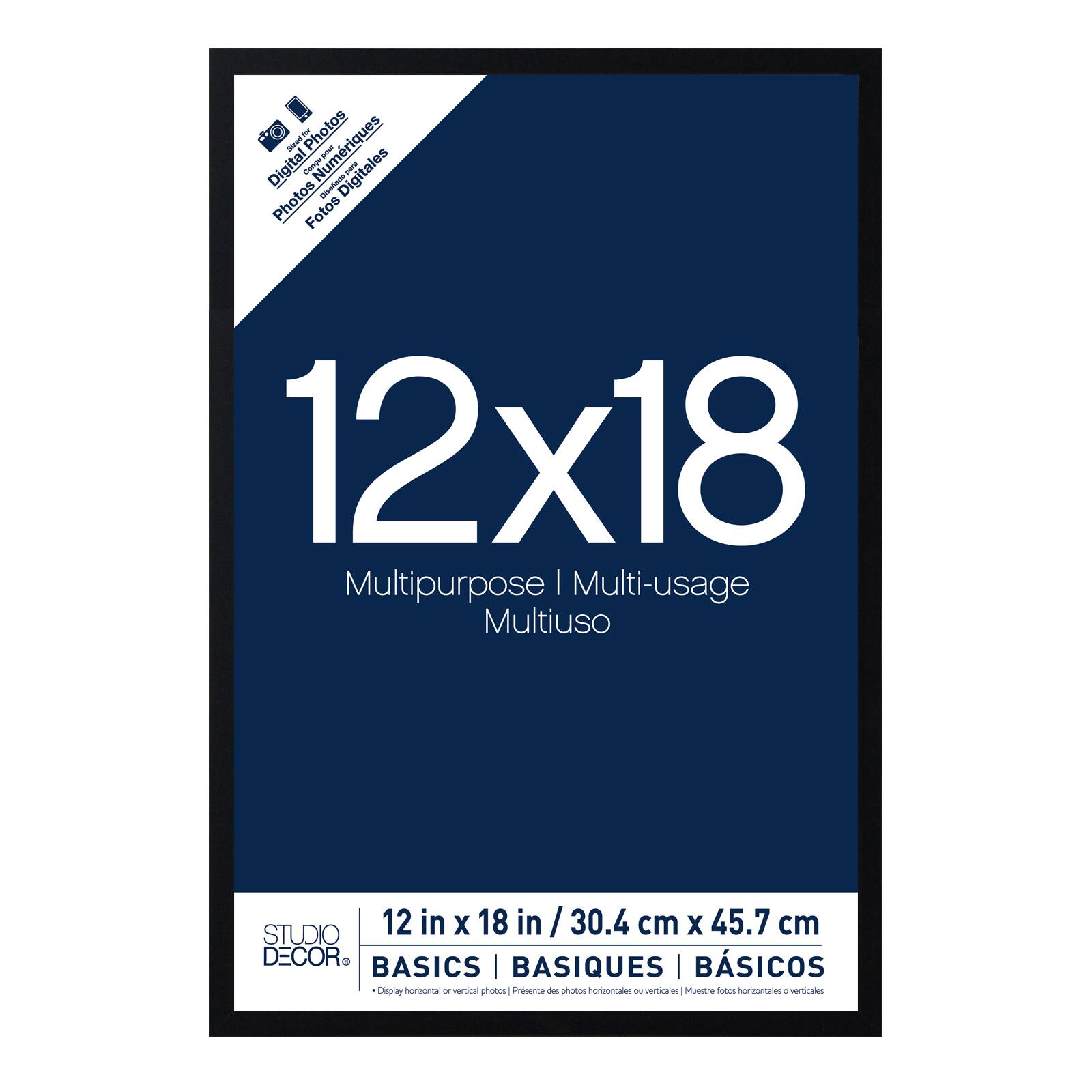 Basics Black Multipurpose Frame by Studio Décor®