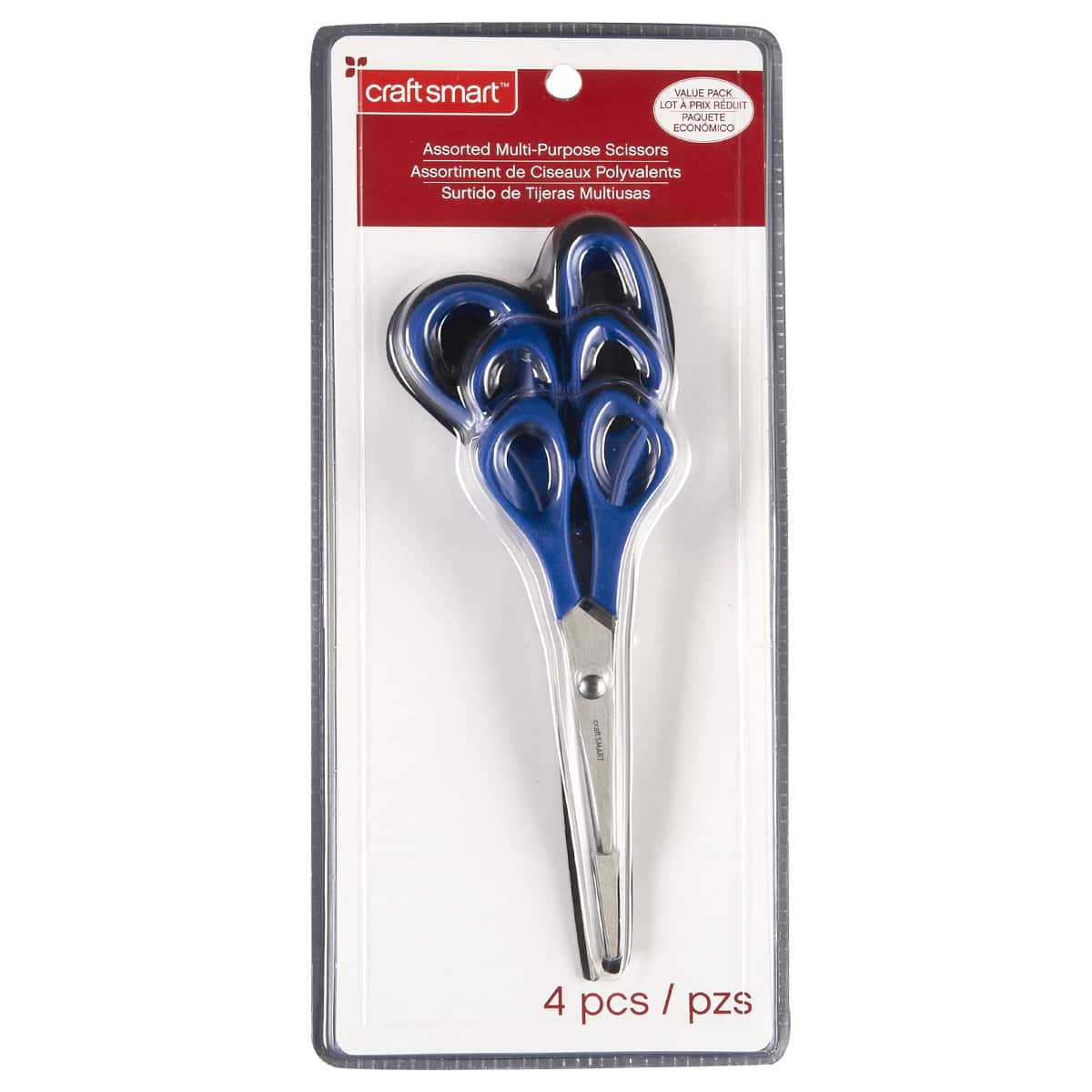 Craft Smart 4-Piece Assorted Multi-Purpose Scissors - Each