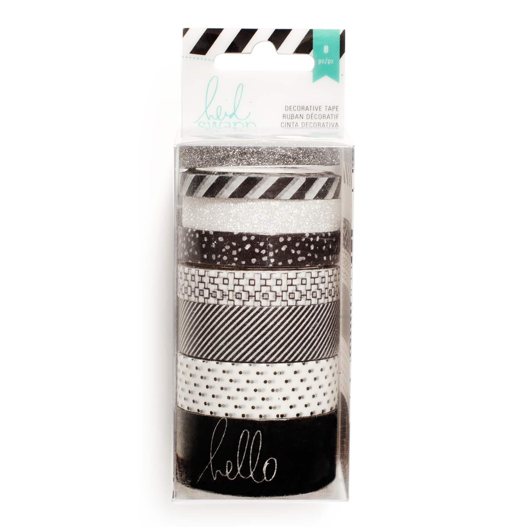 Find The Heidi Swapp Washi Tape Pack Black White At Michaels   10430581 